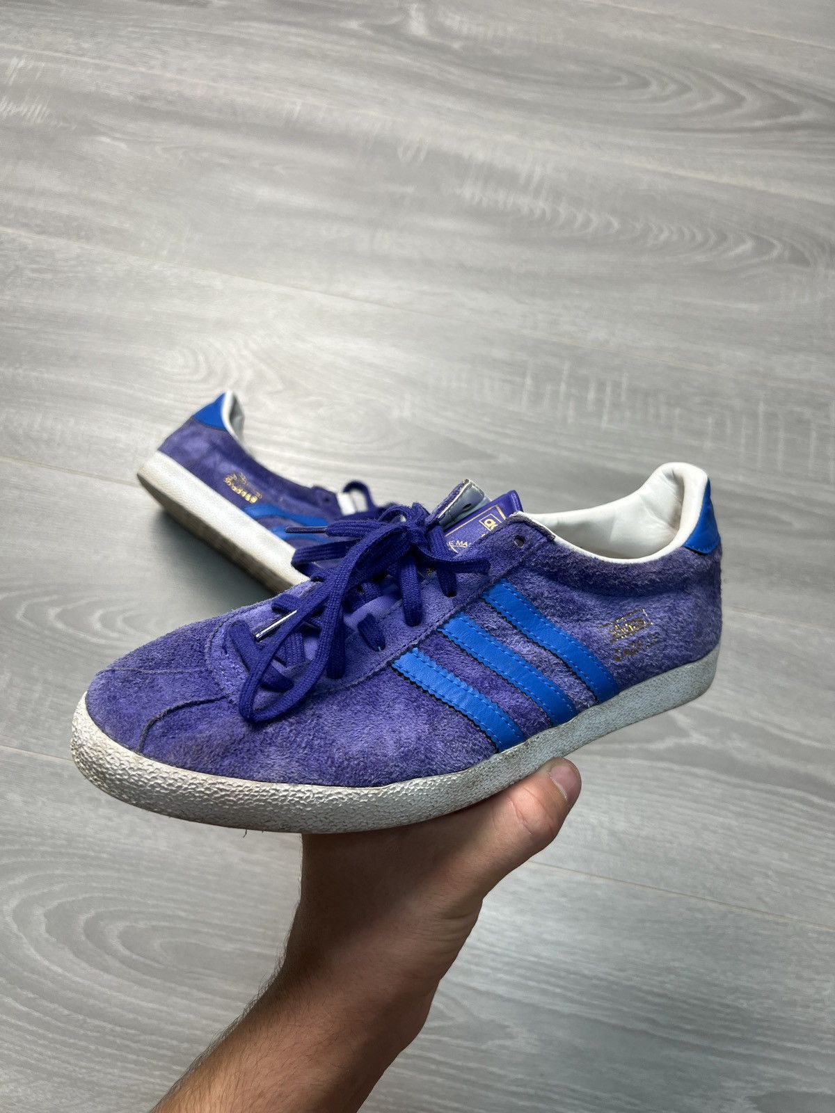 Adidas × Vintage Mens Vintage Adidas Gazelle Low top sneakers y2k rare OG Size US 7.5 / EU 40-41 - 2 Thumbnail