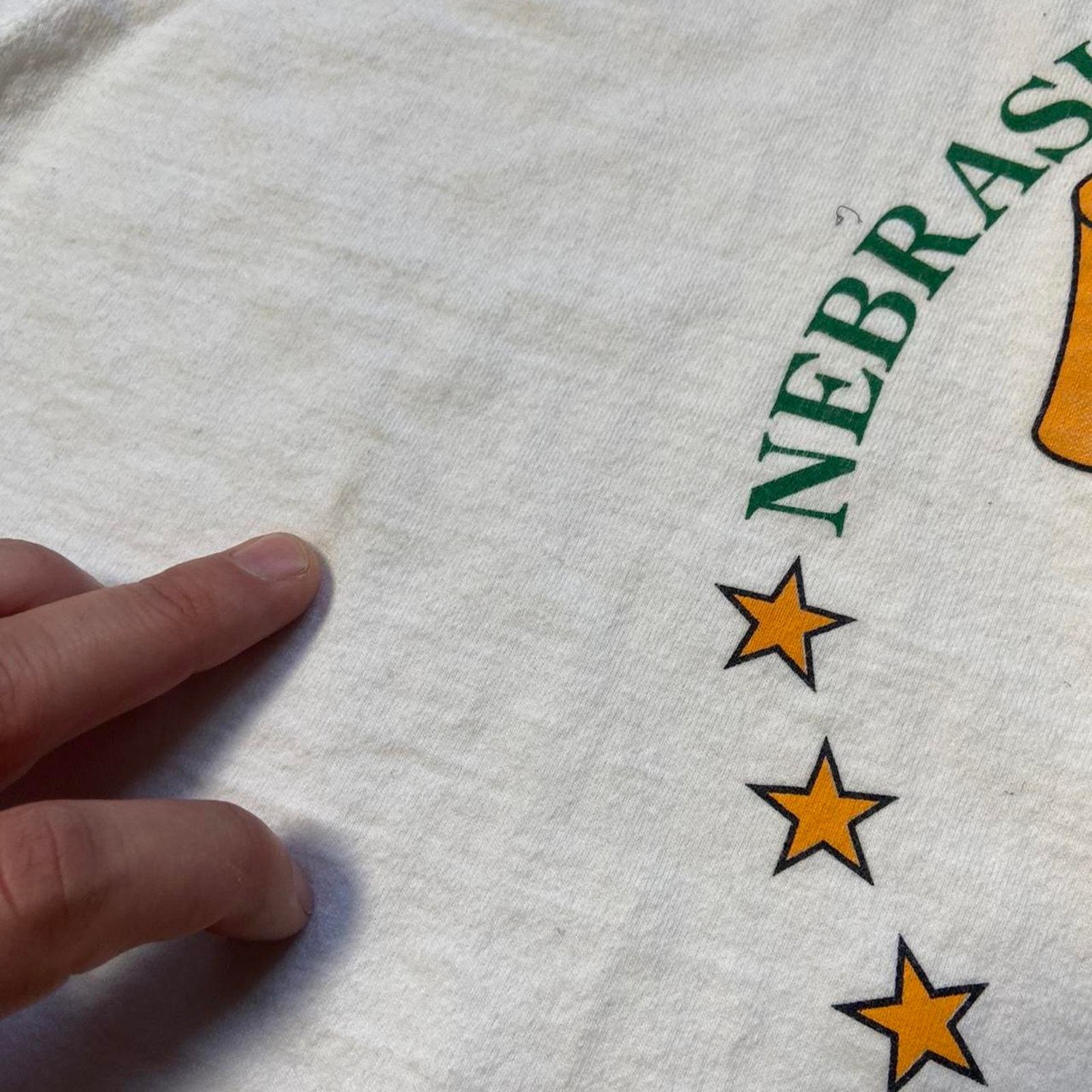 Fruit Of The Loom 90s nebraska white corn fruit Size US XL / EU 56 / 4 - 4 Thumbnail