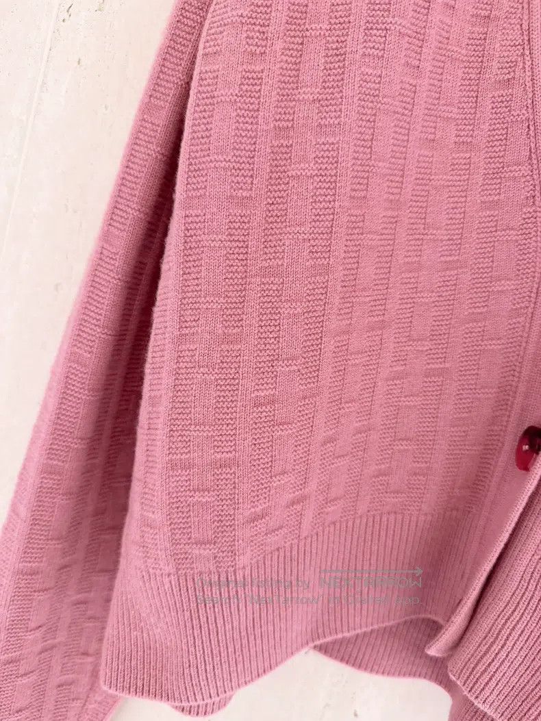 Hermes Hermes Fuchsia Sheep Wool Knit Cardigan Size XS / US 0-2 / IT 36-38 - 4 Thumbnail