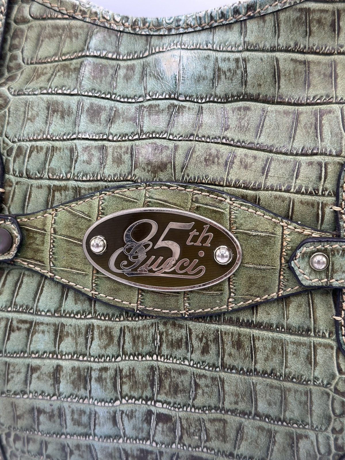 Gucci RARE Gucci 85th Anniversary Crocodile Horsebit Hobo bag Size ONE SIZE - 7 Thumbnail