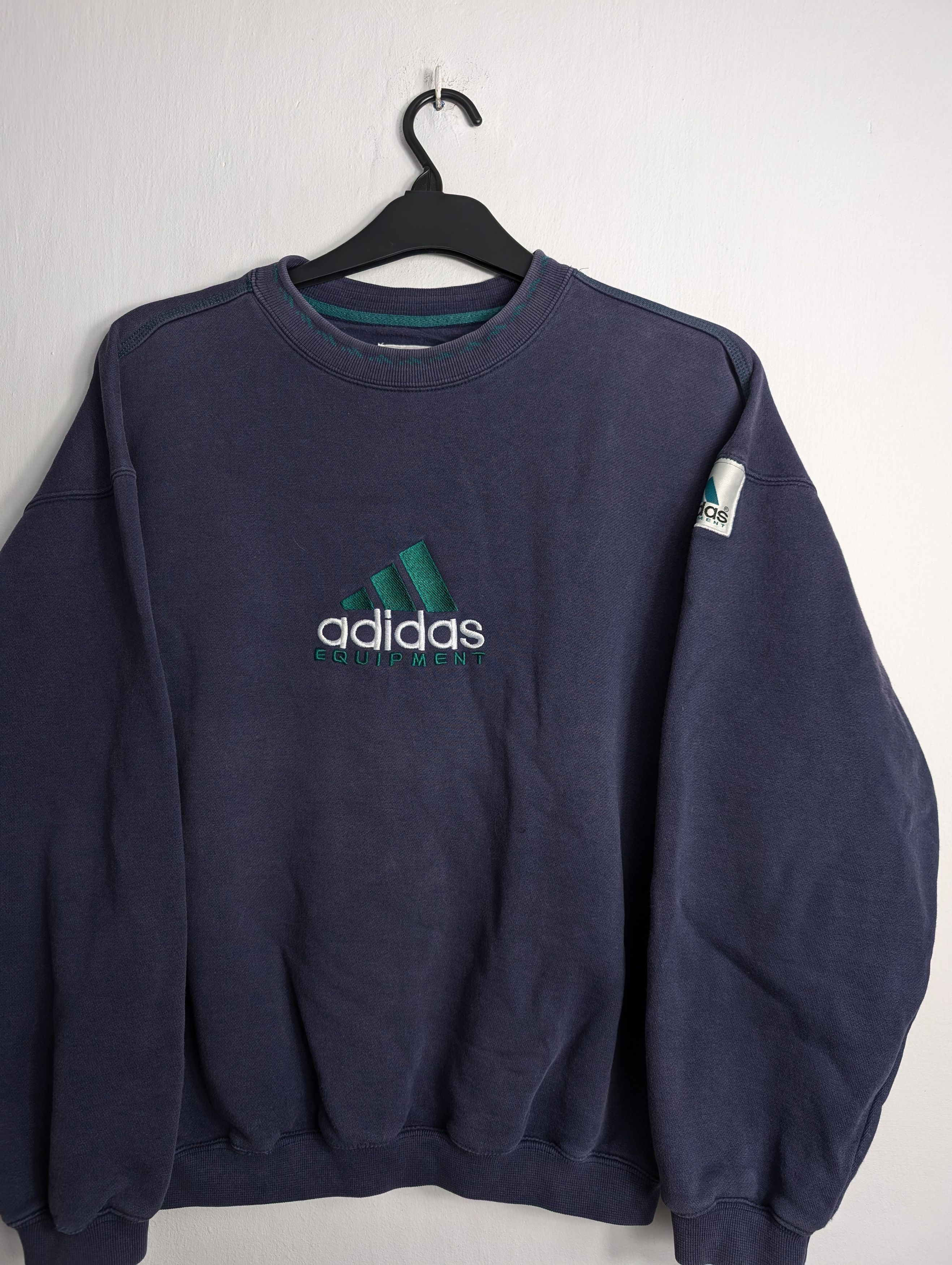 Adidas Vintage Adidas Equipment EQT Sweatshirt 90s Boxy Baggy Retro Size US S / EU 44-46 / 1 - 2 Thumbnail