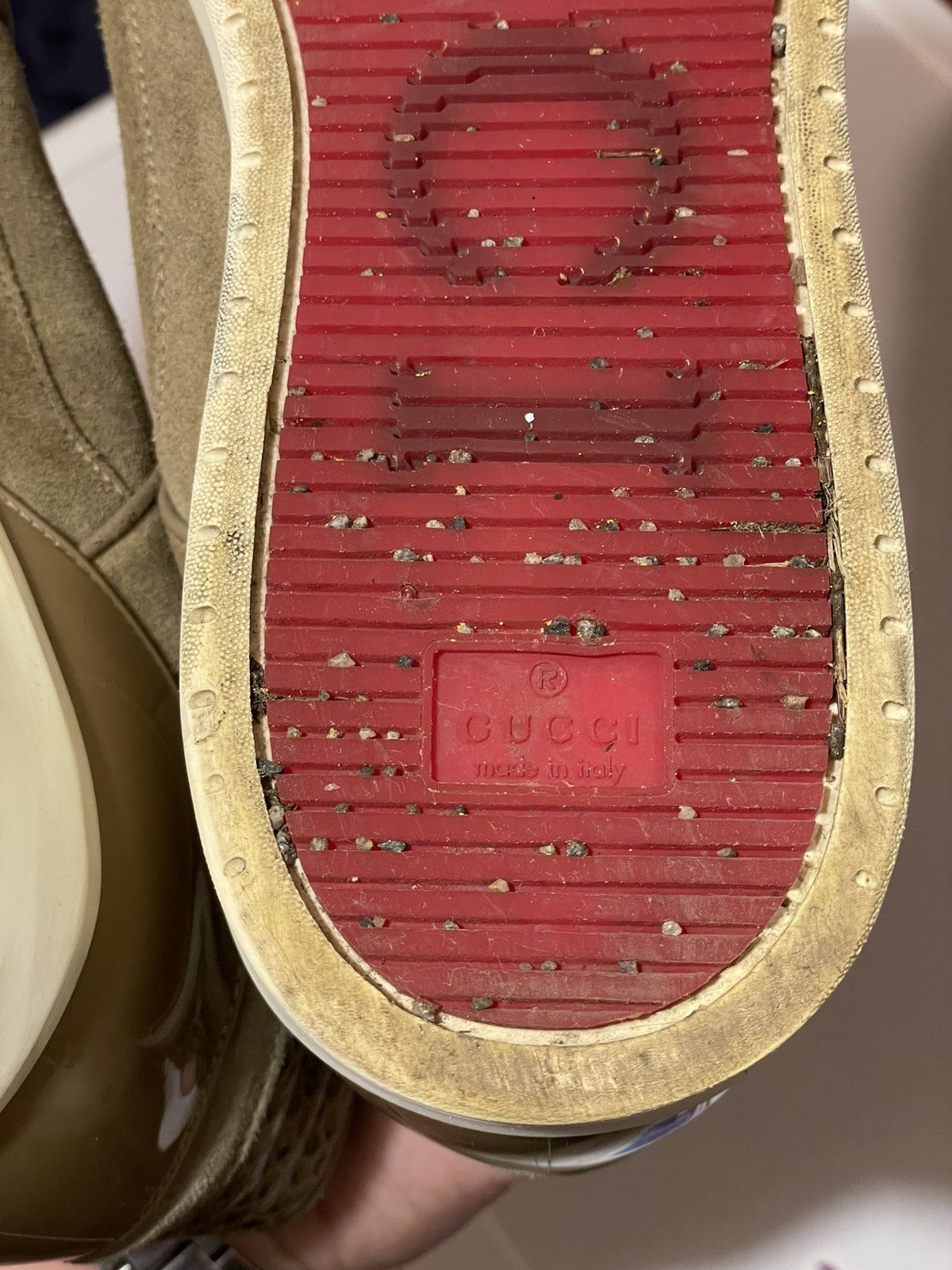 Gucci high-top suede sneakers from the Italian fashion house Gucci Size US 12 / EU 45 - 14 Thumbnail