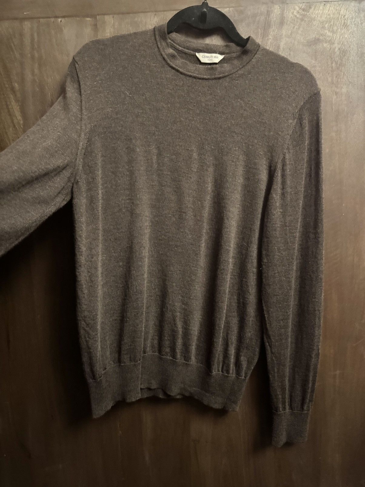 Cerruti 1881 Cerruti 1881 brown wool sweater S Size US S / EU 44-46 / 1 - 9 Thumbnail
