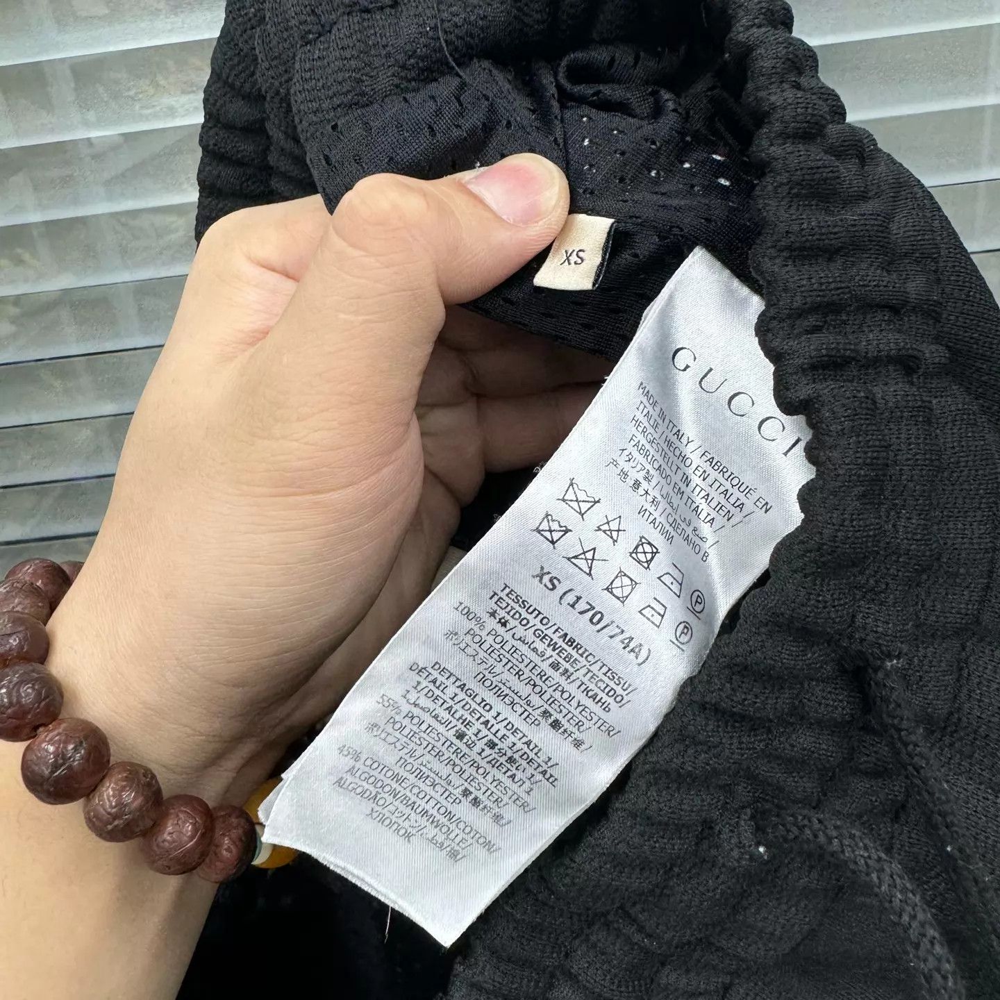 Gucci GUCCI black all over logo XS shorts Size US 27 - 5 Thumbnail