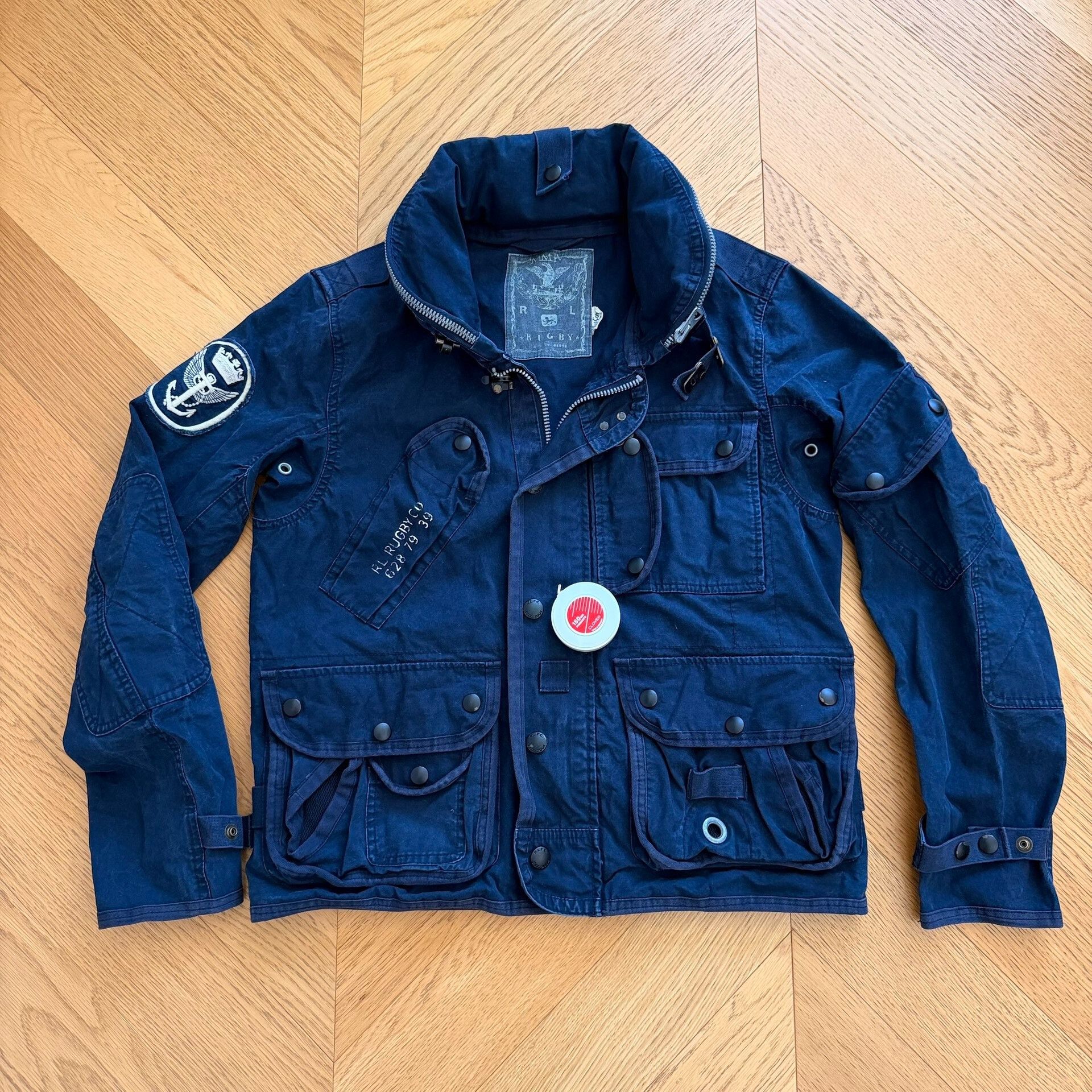 Rugby Ralph Lauren Early Rugby Blue Hooded Jacket Size US S / EU 44-46 / 1 - 1 Thumbnail