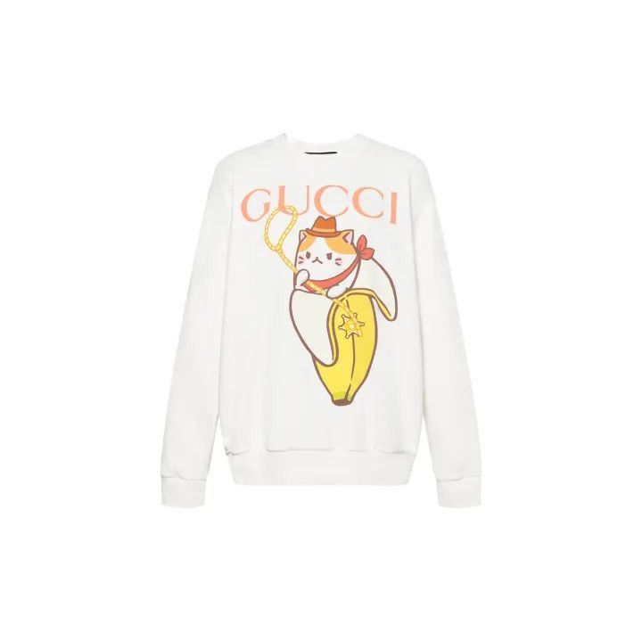 Gucci Gucci Love Parade Cat Print Sweatshirt-2507 Size XL / US 12-14 / IT 48-50 - 2 Thumbnail