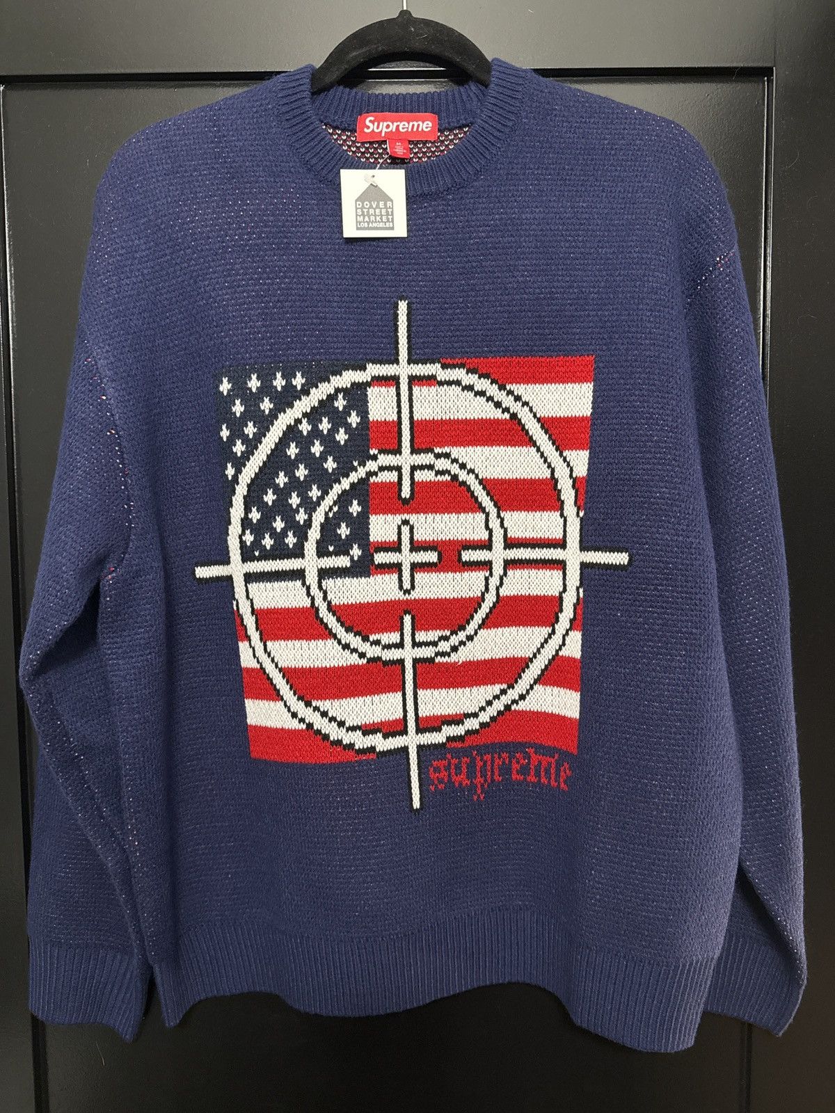 Supreme Supreme Target Sweater Navy | Grailed