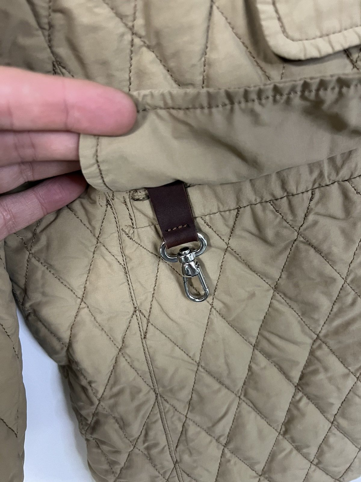 Moncler Moncler quilted jacket XL beige Size US XL / EU 56 / 4 - 4 Thumbnail