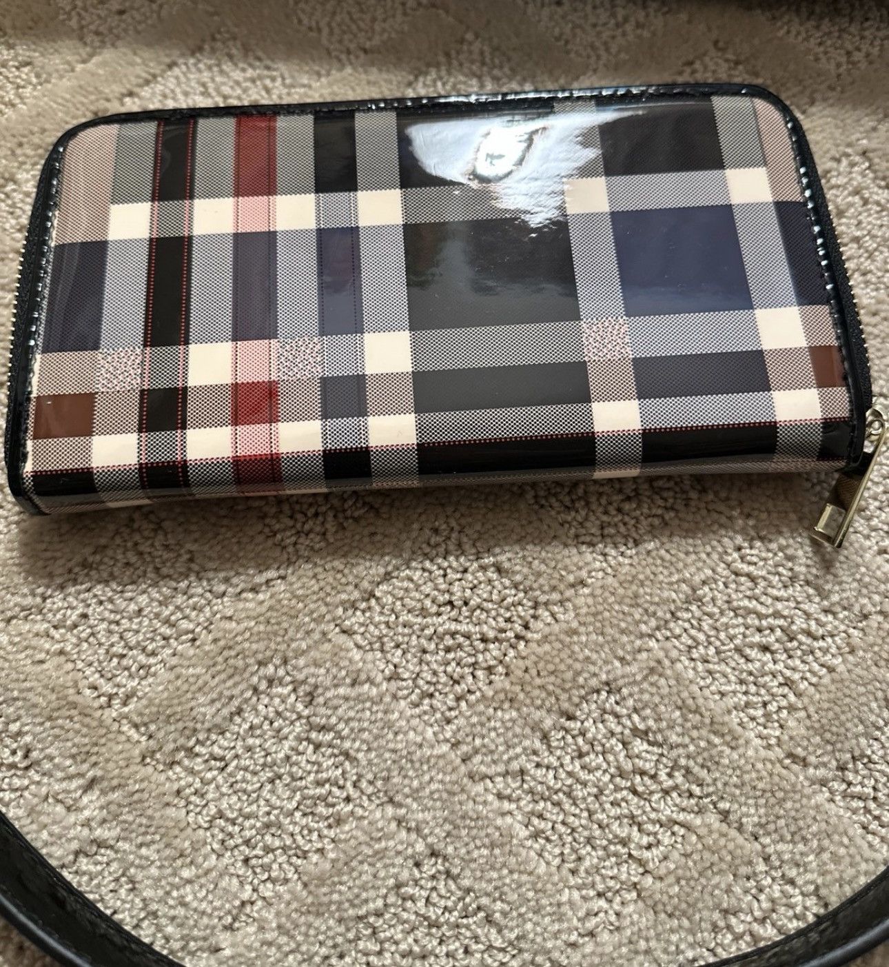 Other Plaid Glossy Design Purse Size ONE SIZE - 5 Thumbnail