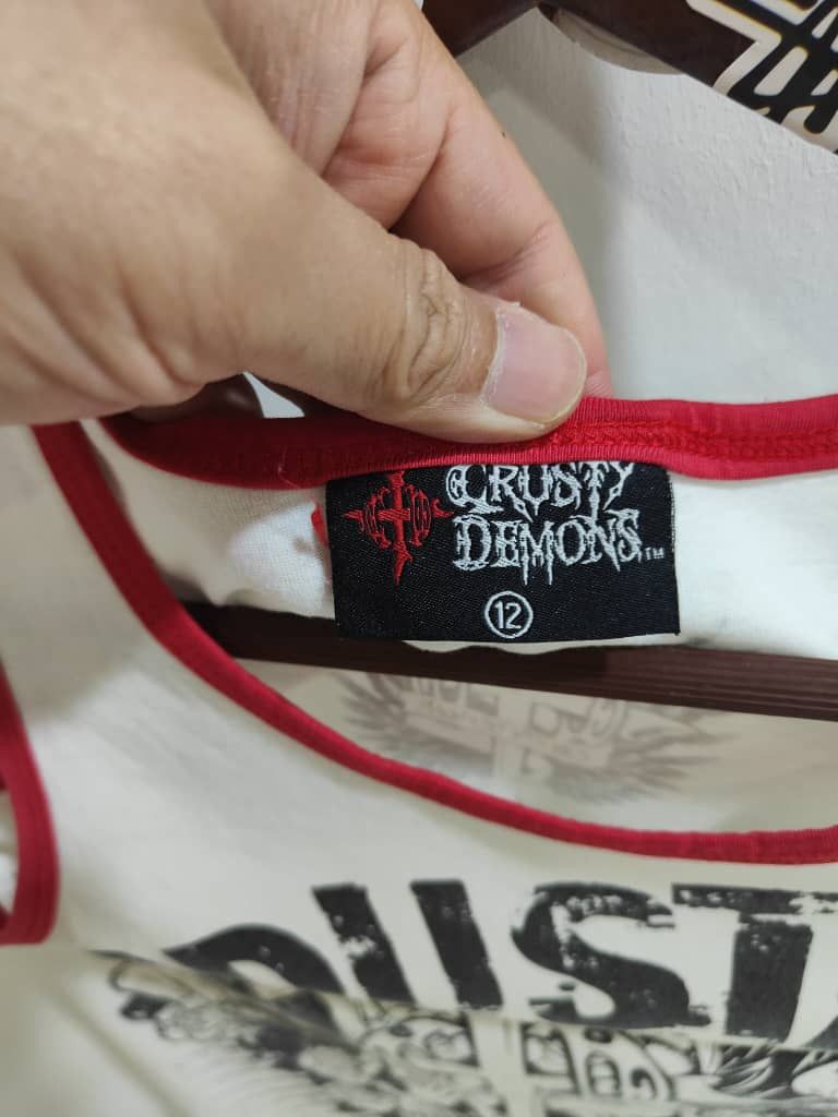 Japanese Brand Vintage Crusty Demons Masters Of Mayhem Big Logo T Shirt Size US M / EU 48-50 / 2 - 4 Thumbnail