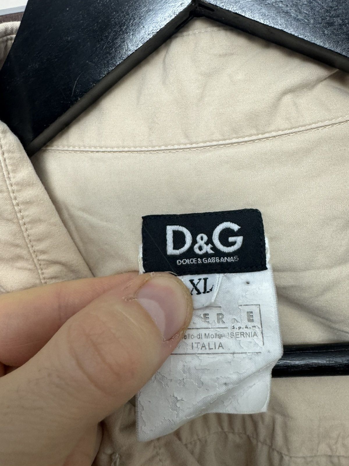Dolce & Gabbana Dolce&Gabbana D&G Archive Y2k Multipocket Shirt Beige Cargo Size US L / EU 52-54 / 3 - 4 Thumbnail