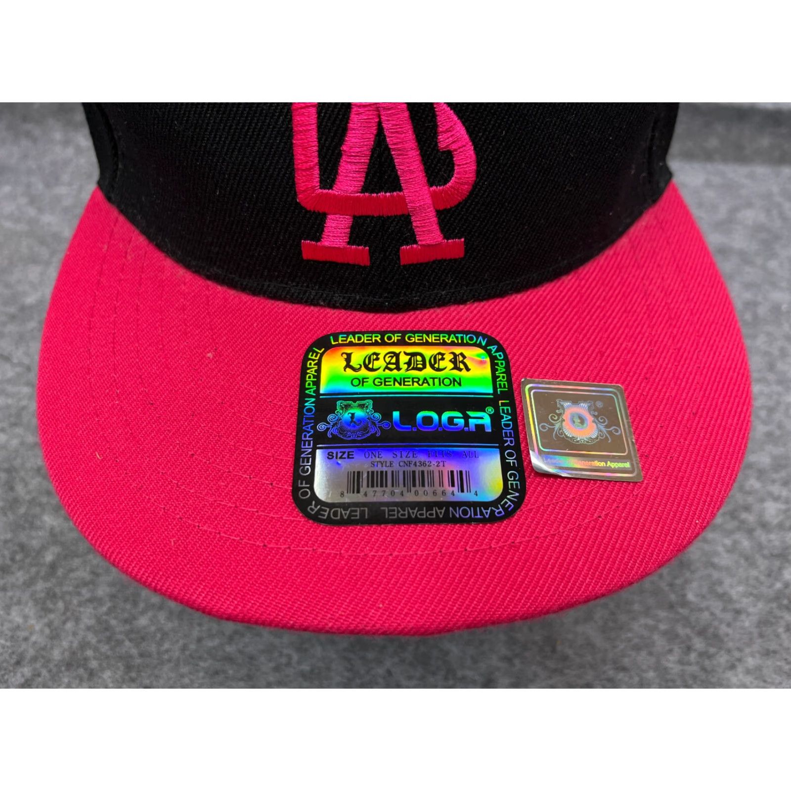 Pinko Leader LOGA Hat Cap Snap Back Womens One Size Black Pink Polyester Floral Pattern Beach Outdoor Hats Men? Wait. Size ONE SIZE - 3 Thumbnail