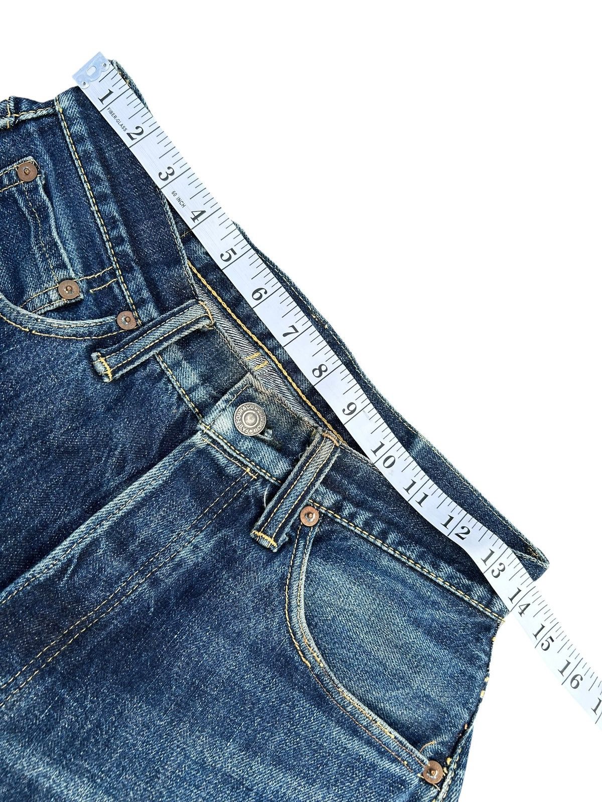 Kapital Vintage Skull Fab Four Selvedge Distressed Denim Jeans Size US 28 / EU 44 - 20 Thumbnail