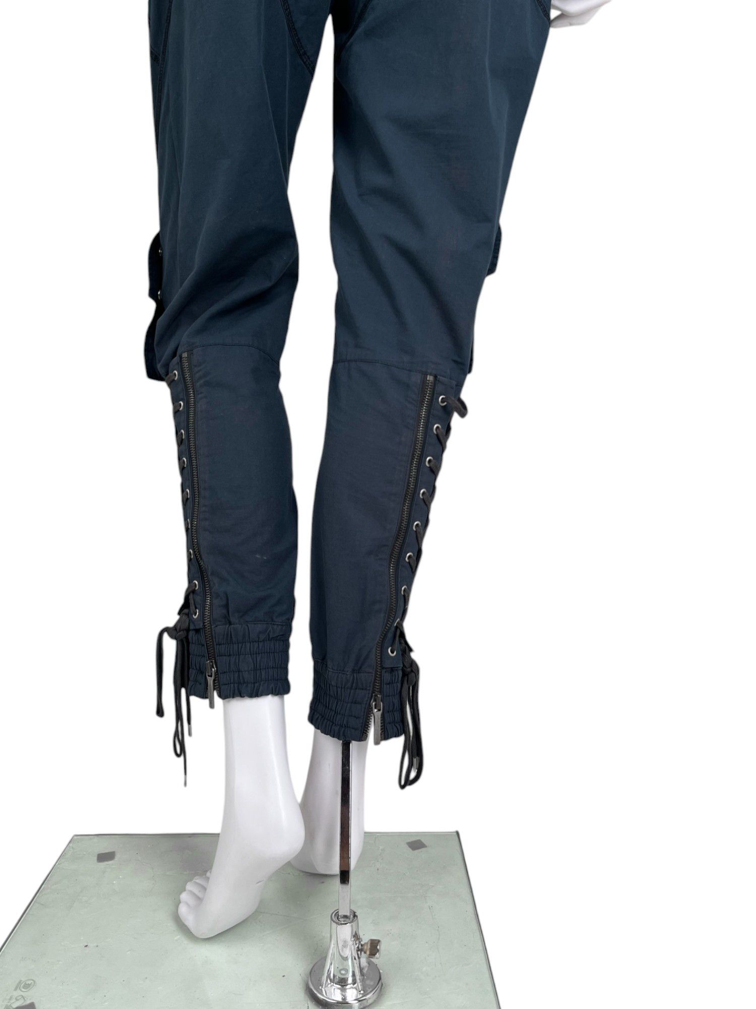 Dior by John Galliano S/S 2004 Bondage Blue Star Pants Size 28" / US 6 / IT 42 - 9 Thumbnail