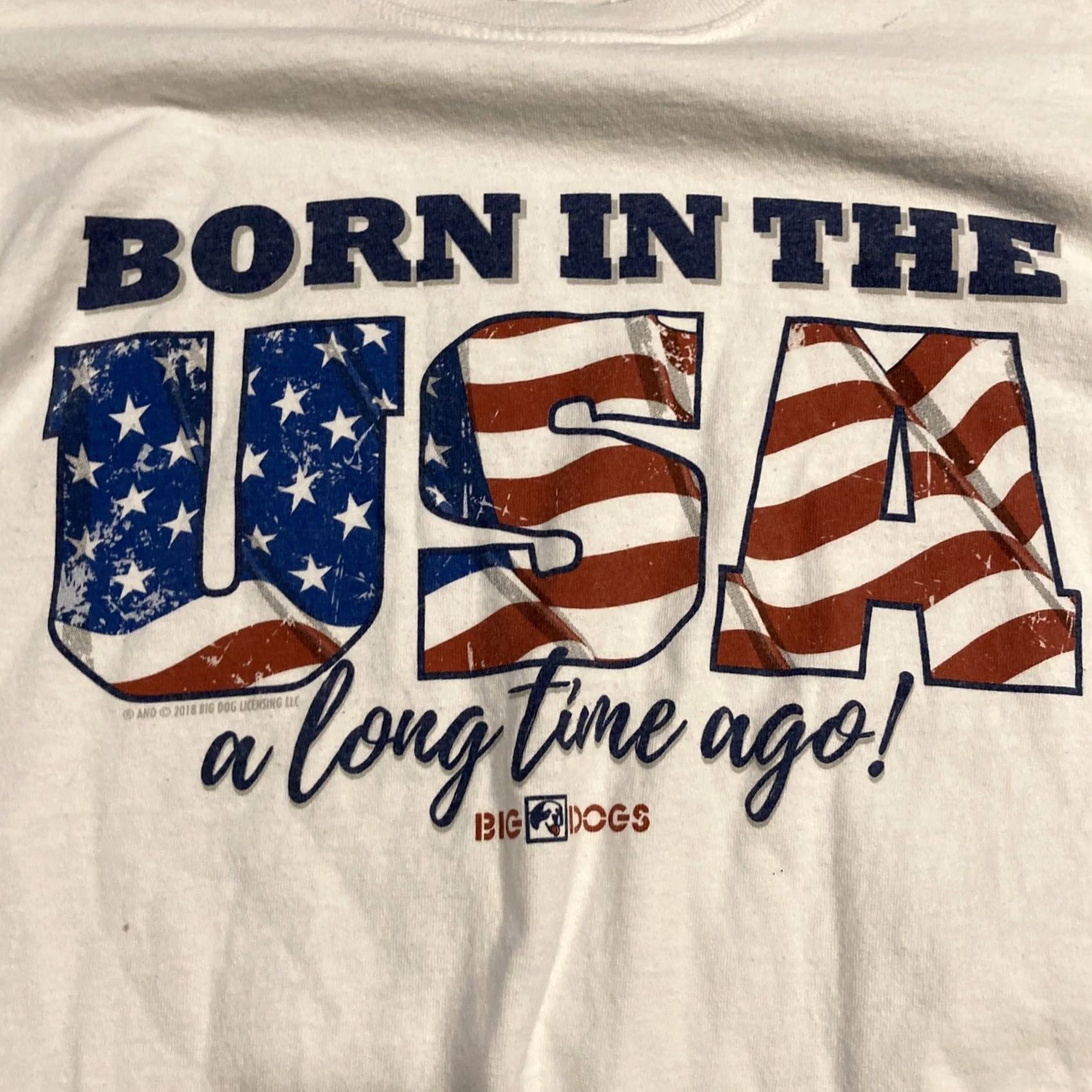 Big Dogs VINTAGE Big Dogs Born In The USA a Long Time Ago Long Sleeve T Shirt M Size US M / EU 48-50 / 2 - 3 Thumbnail