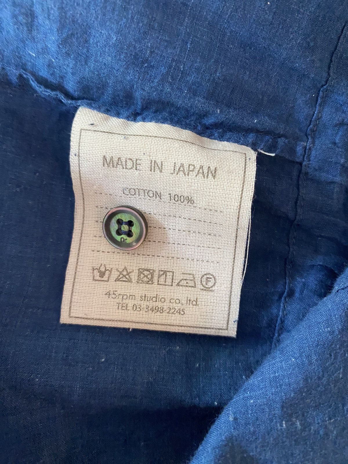 45rpm 45rpm Ruffled indigo Blouse Size XS / US 0-2 / IT 36-38 - 8 Thumbnail