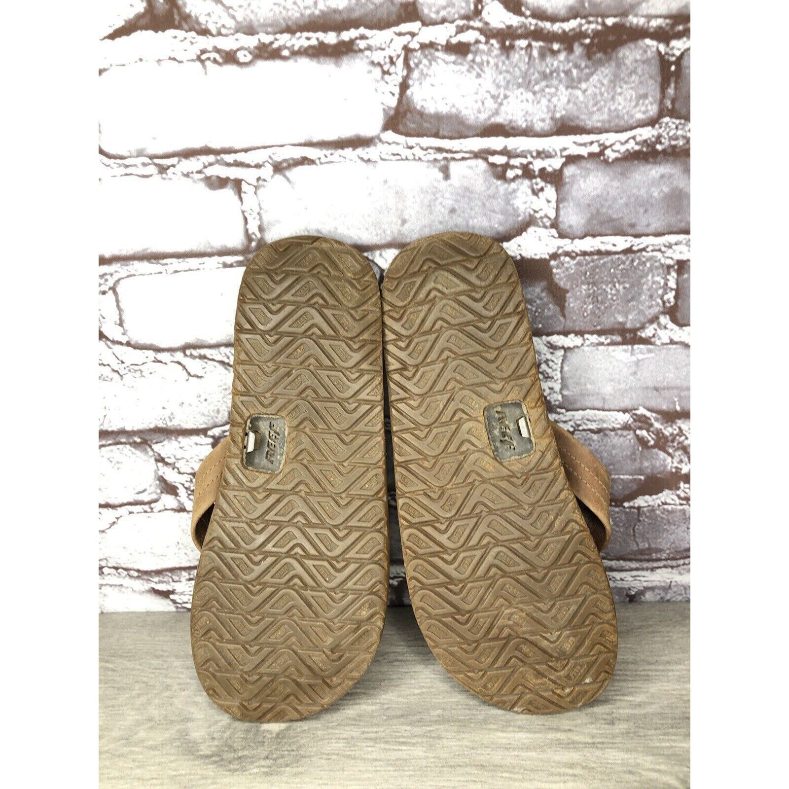 REEF Reef TQT Brown Leather Bottle Opener Beach Flip Flops Sandal Size US 9 / EU 42 - 7 Thumbnail