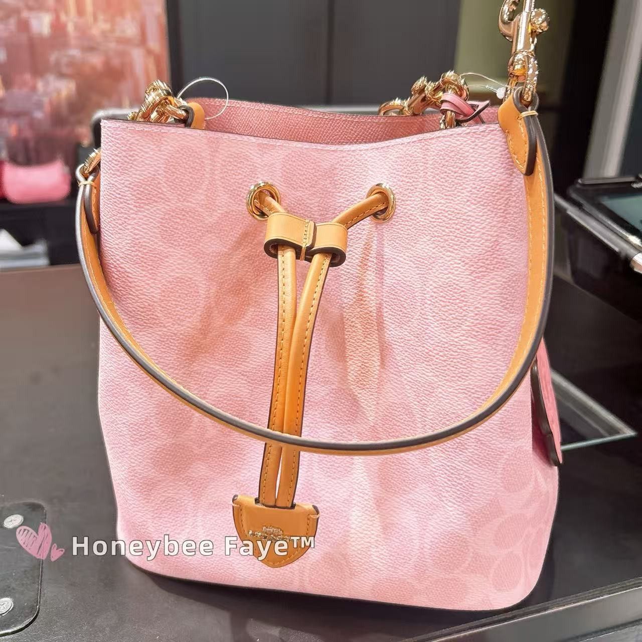 Coach Rowan Bucket Bag In Signature Canvas With Charms CEA23 Size ONE SIZE - 4 Thumbnail