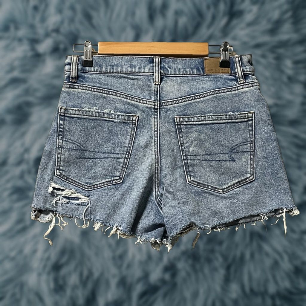 American Eagle Outfitters American Eagle Shorts Women’s Regular Size 8 Blue Denim Boyfriend High Rise 5-Pocket Stretch Vintage: No Size 30" / US 8 / IT 44 - 1 Thumbnail