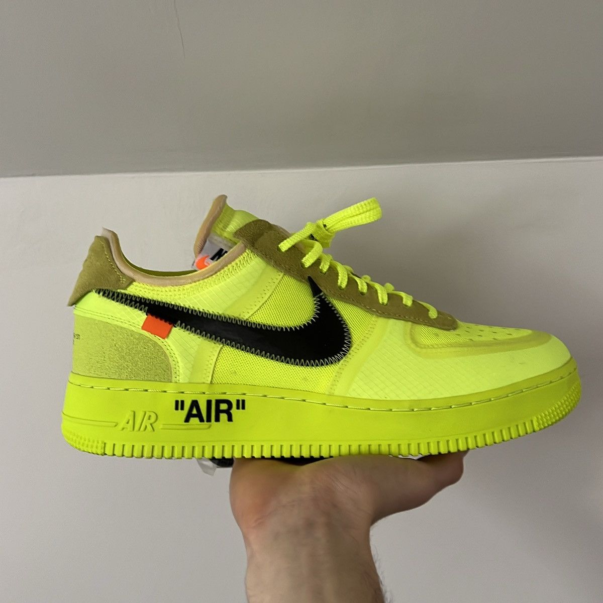 Nike × Off-White Nike air force off white volt Size US 11.5 / EU 44-45 - 4 Thumbnail