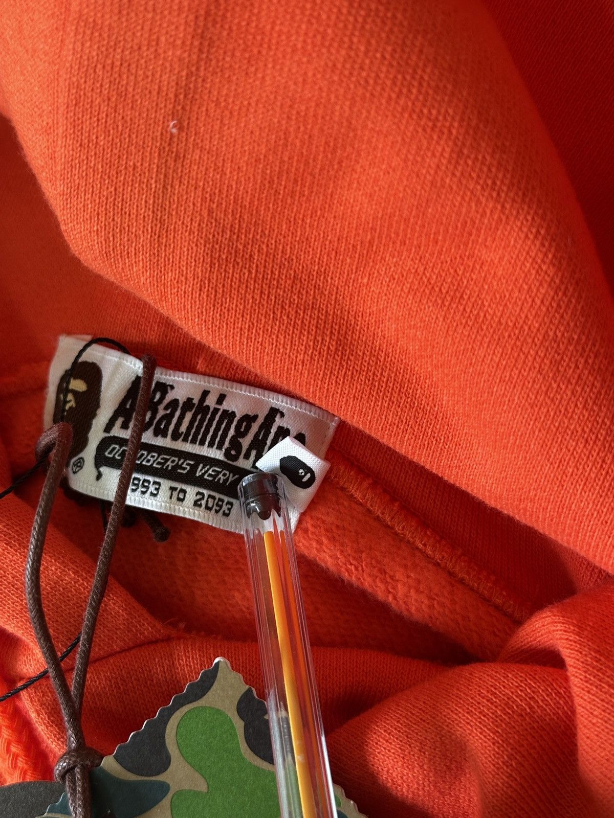 Bape × October's Very Own OVO x BAPE Orange Pullover Hoodie Size US XXL / EU 58 / 5 - 5 Thumbnail