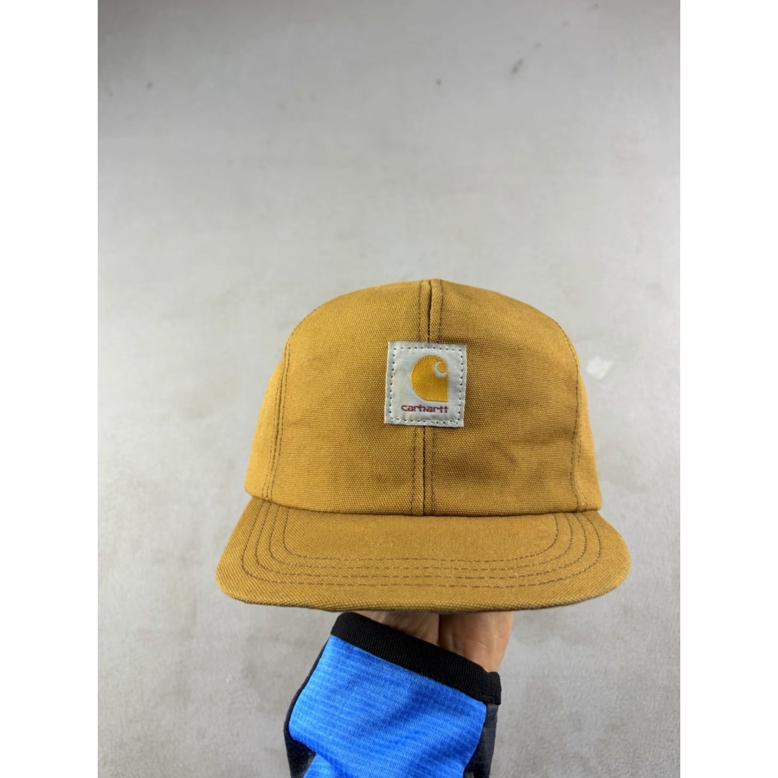 Carhartt VINTAGE Carhartt Hat Cap Trapper Hat Ear Flap Insulated USA Made Medium M Brown Cotton Men Cap Winter 90s Size ONE SIZE - 2 Thumbnail