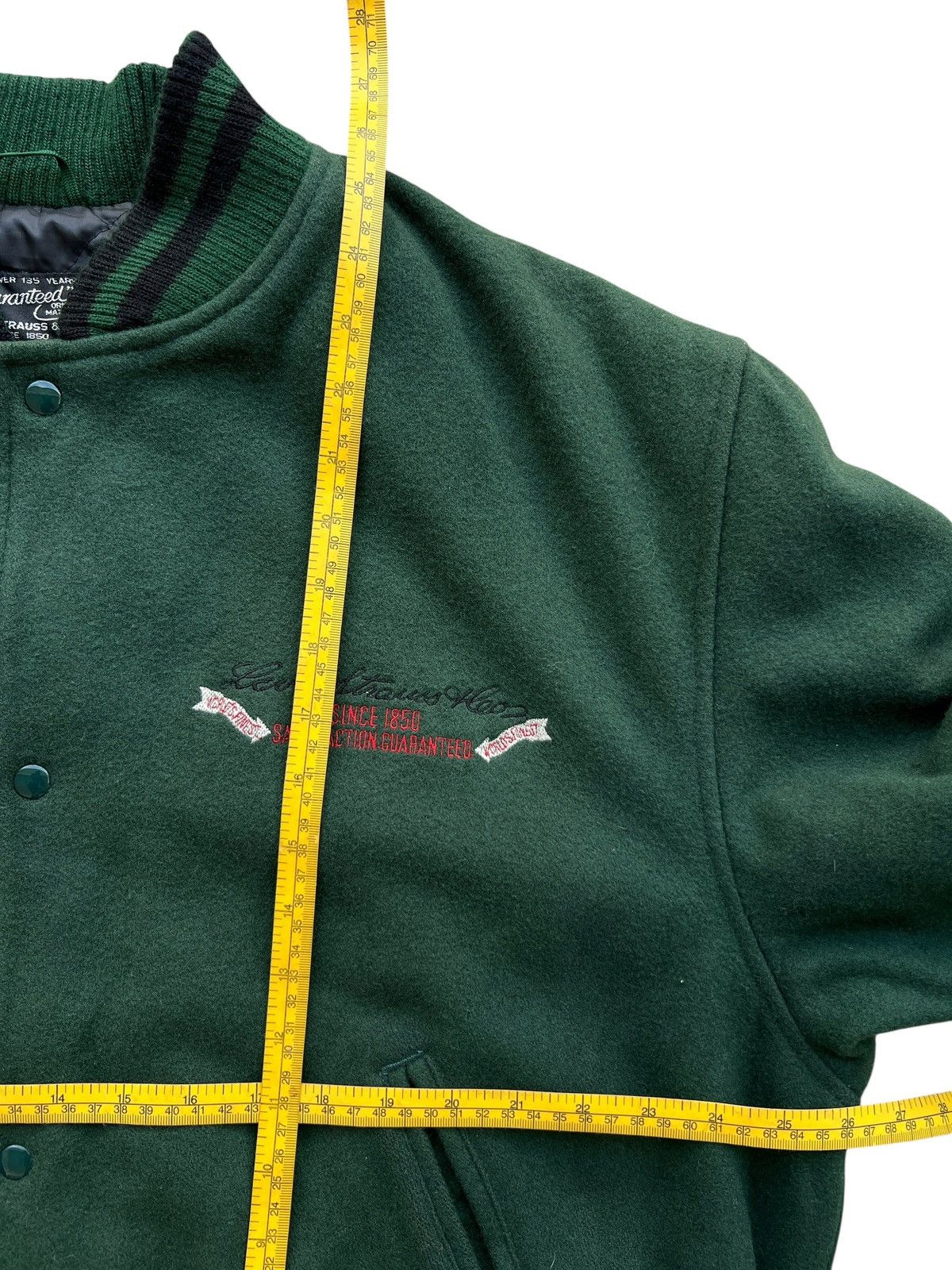 Levi's Vintage 90s Levi’s Green Varsity Jacket Size XL Size US XL / EU 56 / 4 - 16 Thumbnail