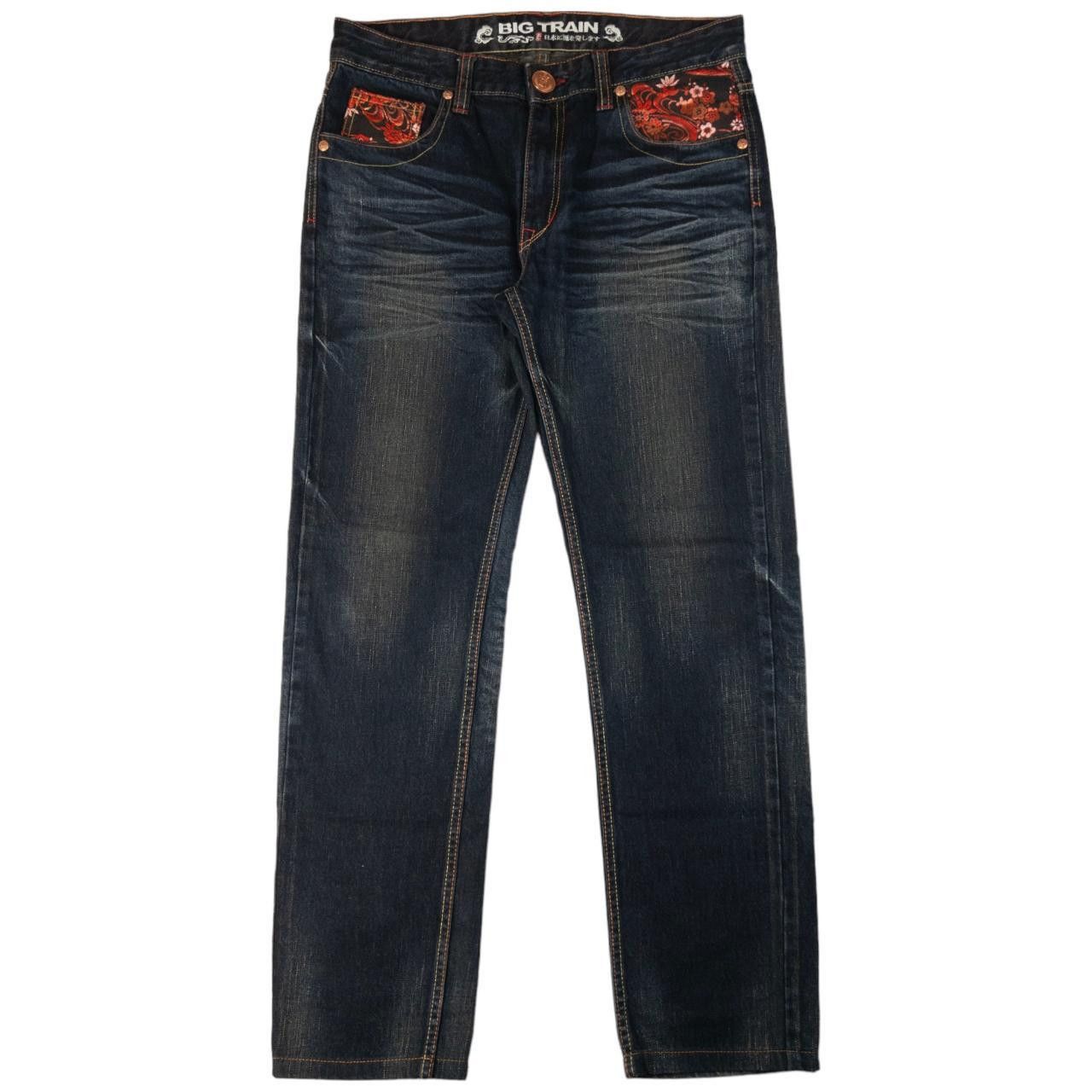 Other Vintage Big Train Embroidered Patch Japanese Denim Jeans W33 Size US 33 - 3 Thumbnail