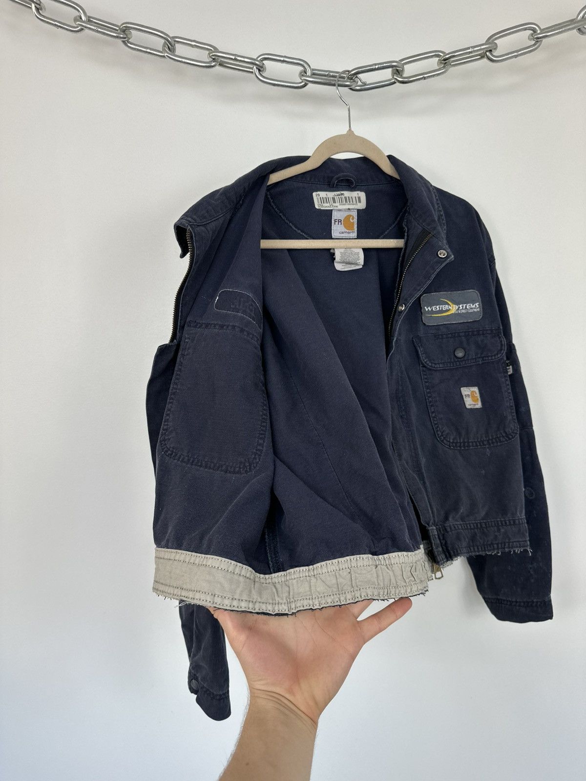 Carhartt Vintage 90s Carhartt Flame Resistant USA Cropped Work Jacket Size US M / EU 48-50 / 2 - 16 Thumbnail