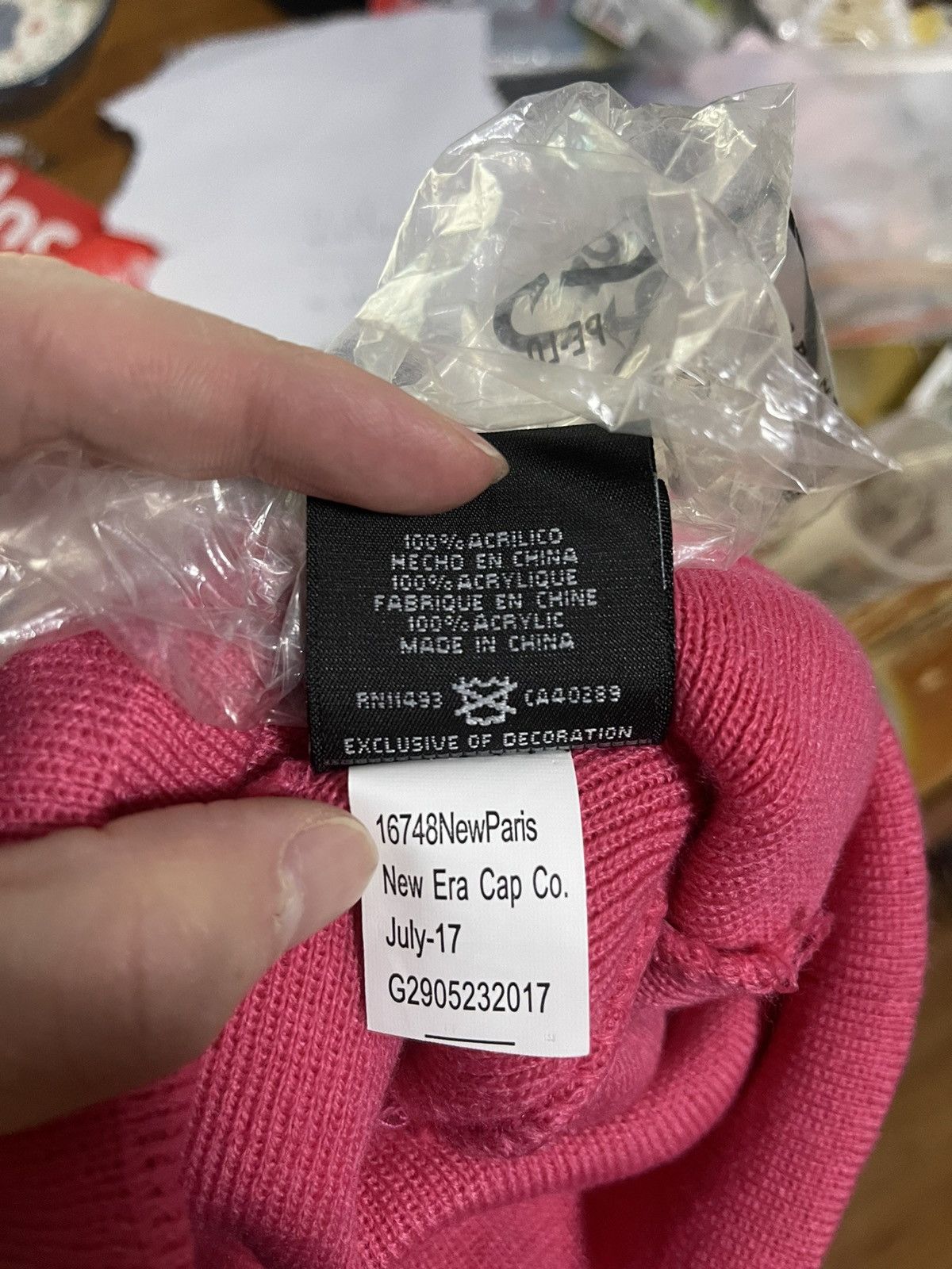 Supreme Supreme fw17 magenta pink new era box logo beanie hat Size ONE SIZE - 5 Thumbnail