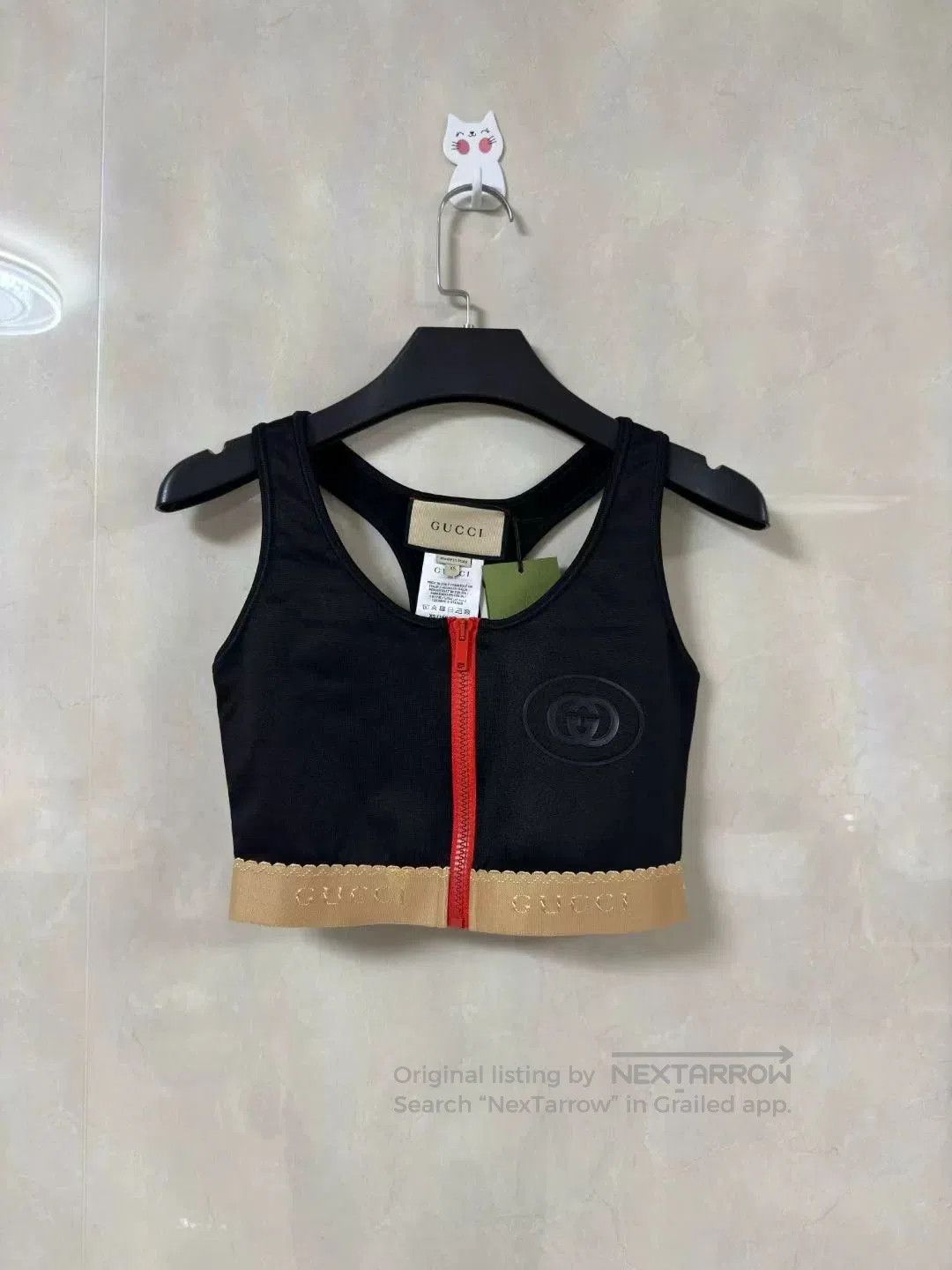 Gucci Logo Spliced Sports Vest.
