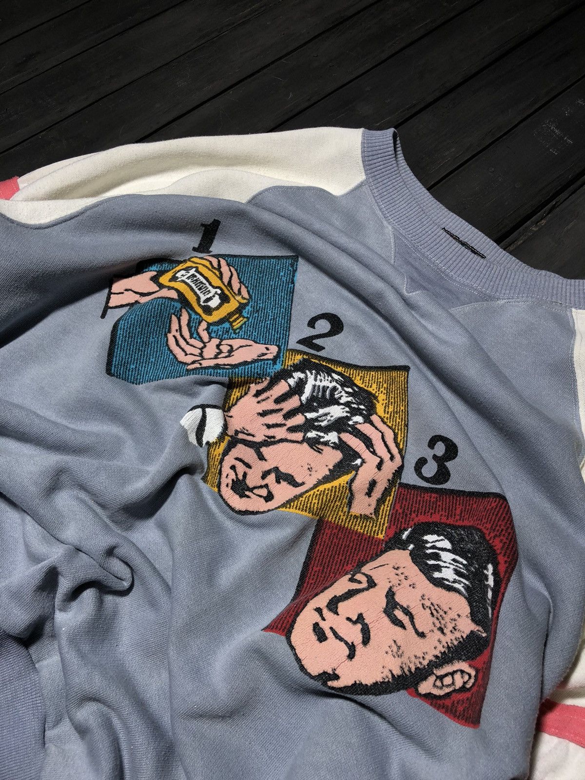 If Six Was Nine × Japanese Brand × Le Grande Bleu (L.G.B.) Vintage Streetwear Kapital Style Japanese Sweatshirt 90s Size US L / EU 52-54 / 3 - 3 Thumbnail