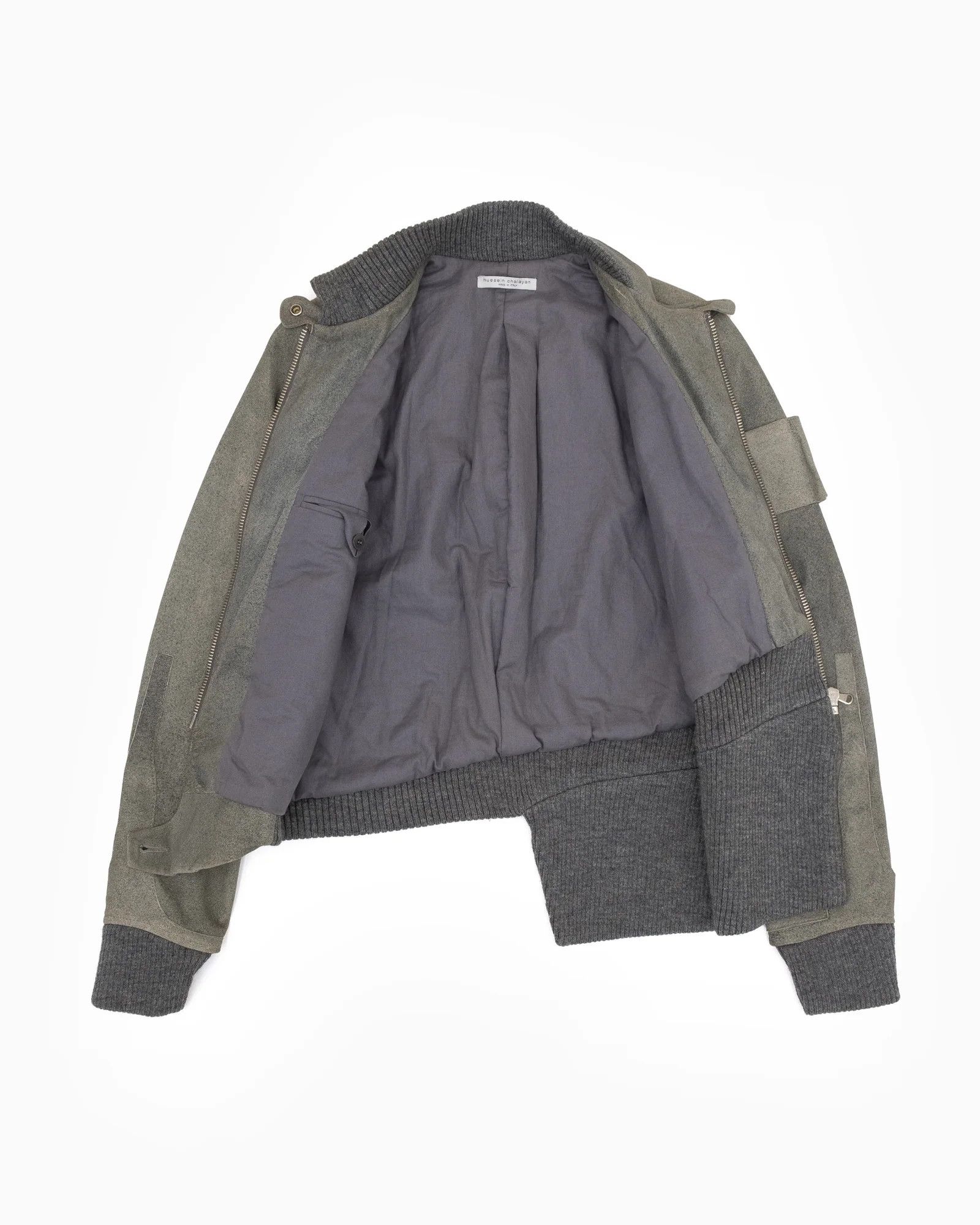 Hussein Chalayan AW02 Hussein Chalayan Deconstructed Raw Hide Bomber Jacket Size S / US 4 / IT 40 - 2 Thumbnail