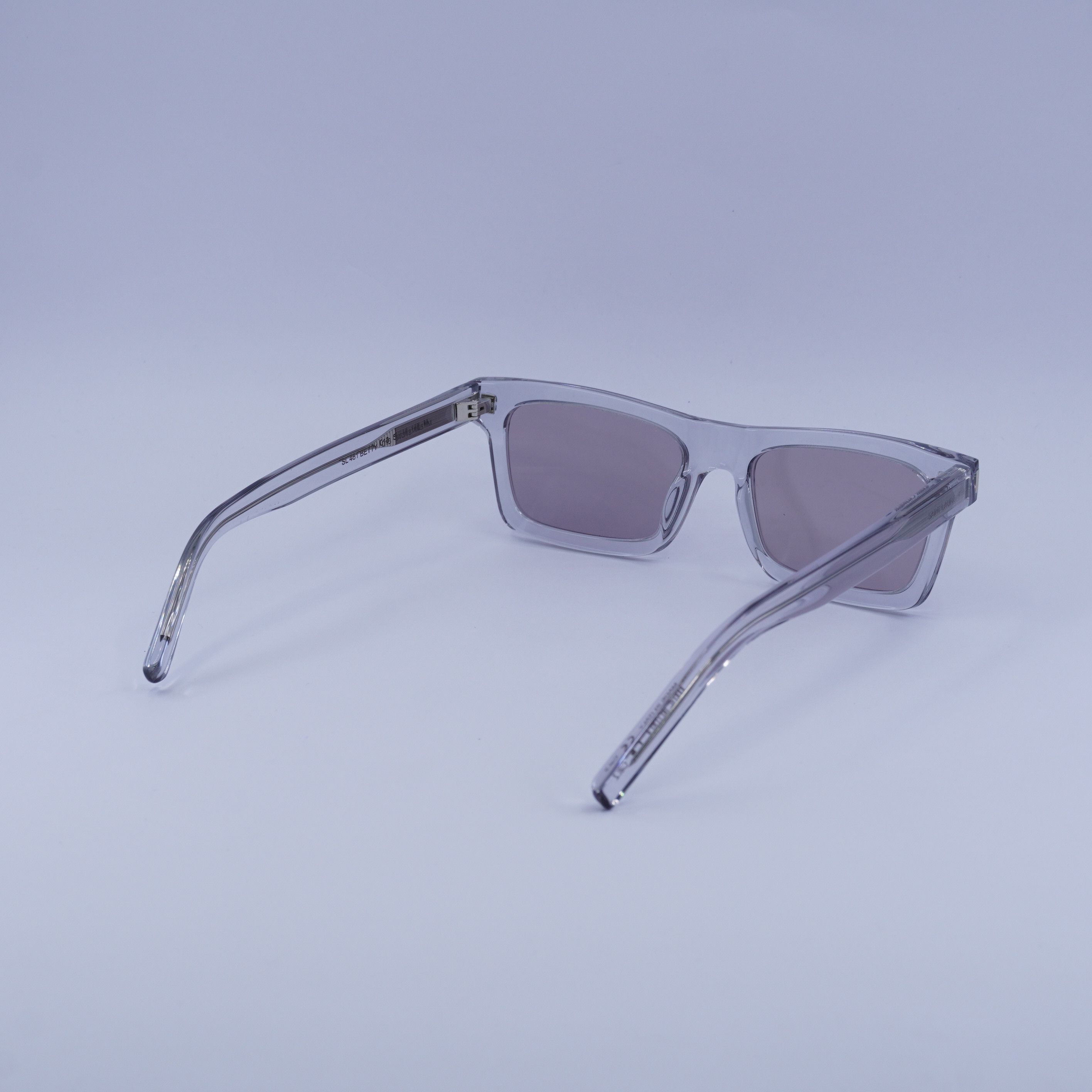 Saint Laurent Paris Saint Laurent SL461 BETTY 013 Sunglasses Grey Rectangle Size ONE SIZE - 3 Thumbnail