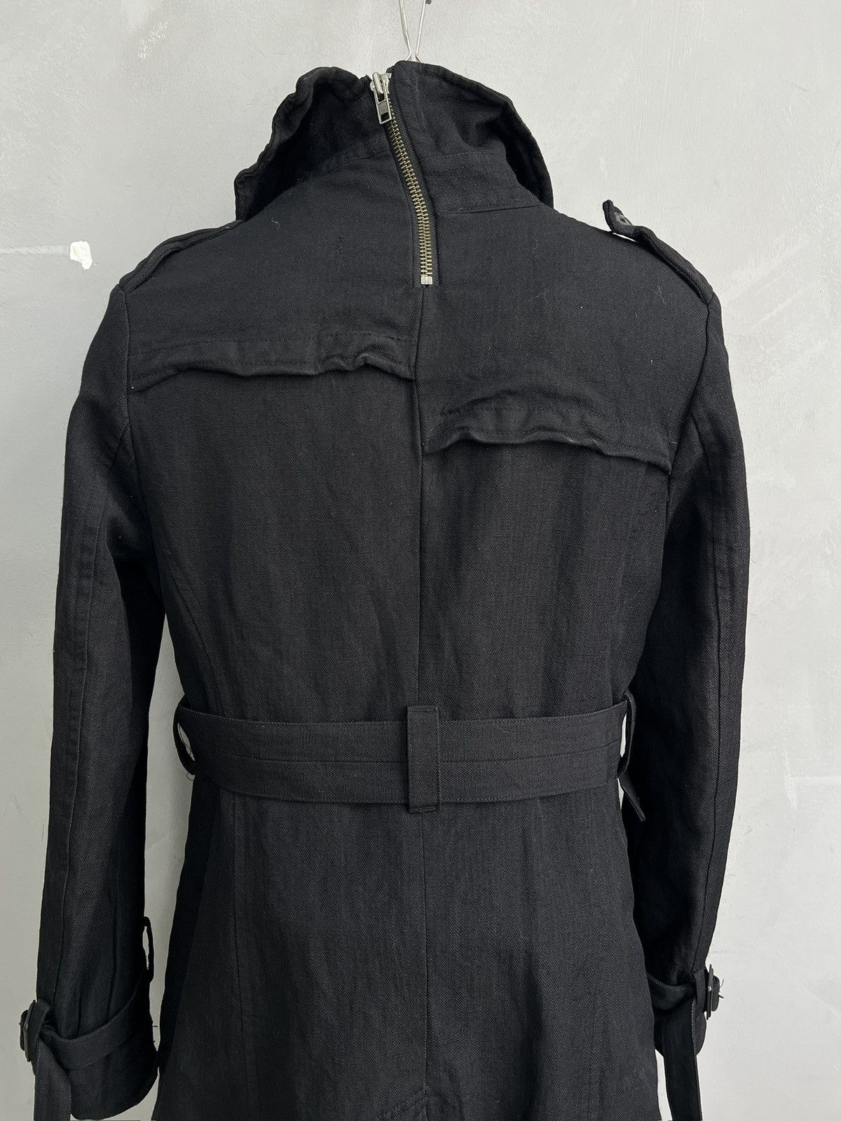 Allsaints Ann Demeulemeester style long coat black gothic style y2k Size US S / EU 44-46 / 1 - 8 Thumbnail