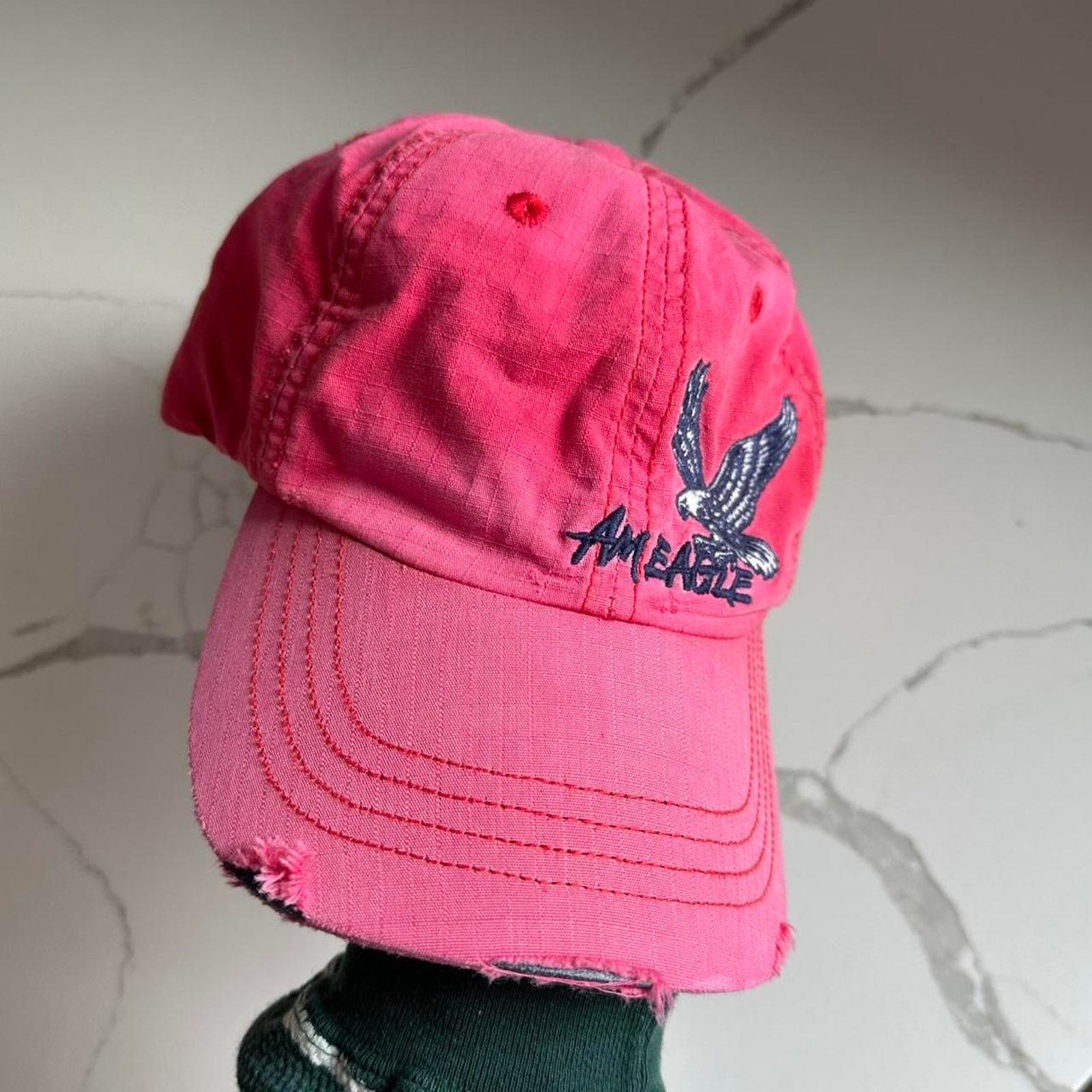 American Eagle Outfitters × Vintage Vintage 00s American Eagle Sporty Varsity Baseball Hat Cap Size ONE SIZE - 2 Thumbnail