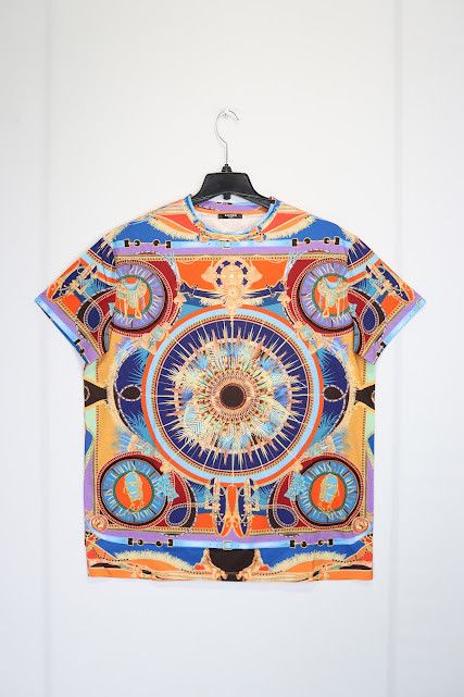 Balmain o1rshd1 Baroque T-Shirt in Multicolor Size US XL / EU 56 / 4 - 1 Thumbnail
