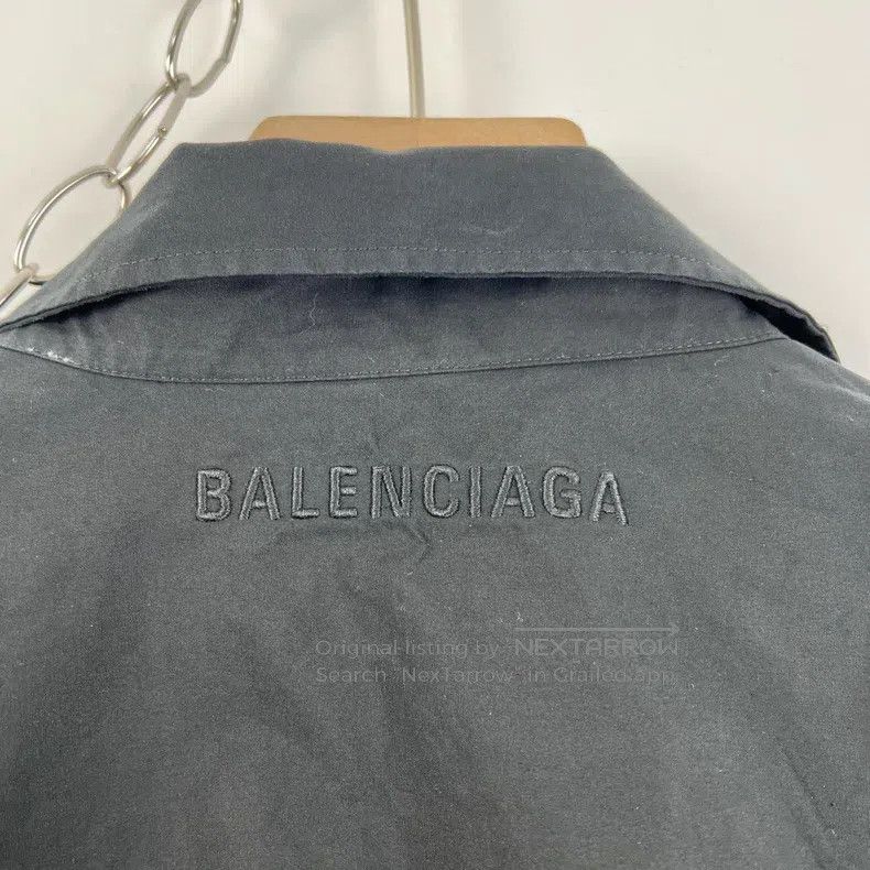 Balenciaga Balenciaga Black Embroidered Shirt Size XS / US 0-2 / IT 36-38 - 6 Thumbnail