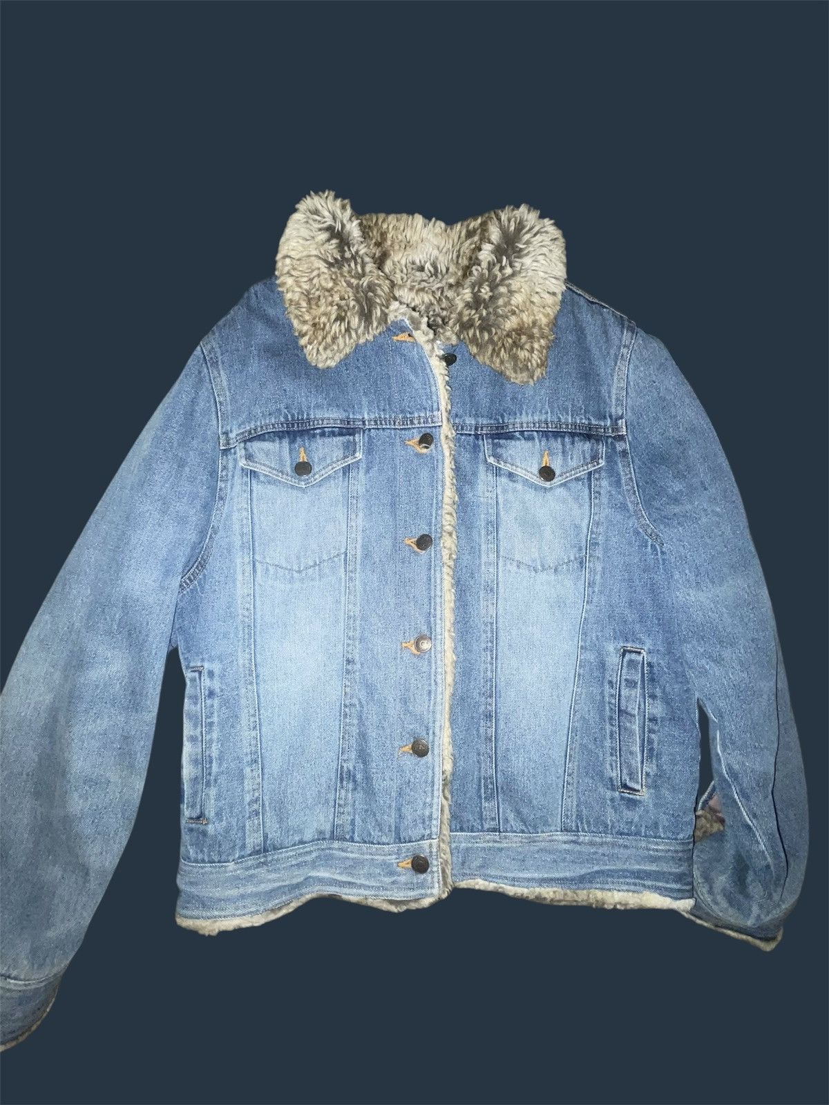 Vintage Vintage fabio 90s denim jacket Size L / US 10 / IT 46 - 2 Thumbnail