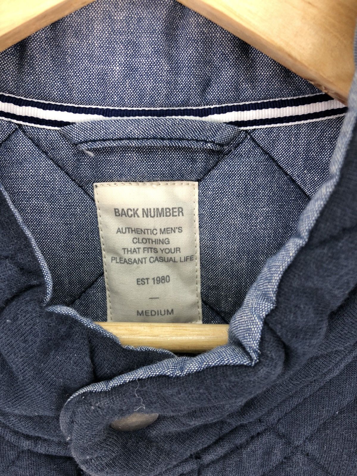 Japanese Brand × Vintage Back Number Quilted Design Vest Size US M / EU 48-50 / 2 - 8 Thumbnail