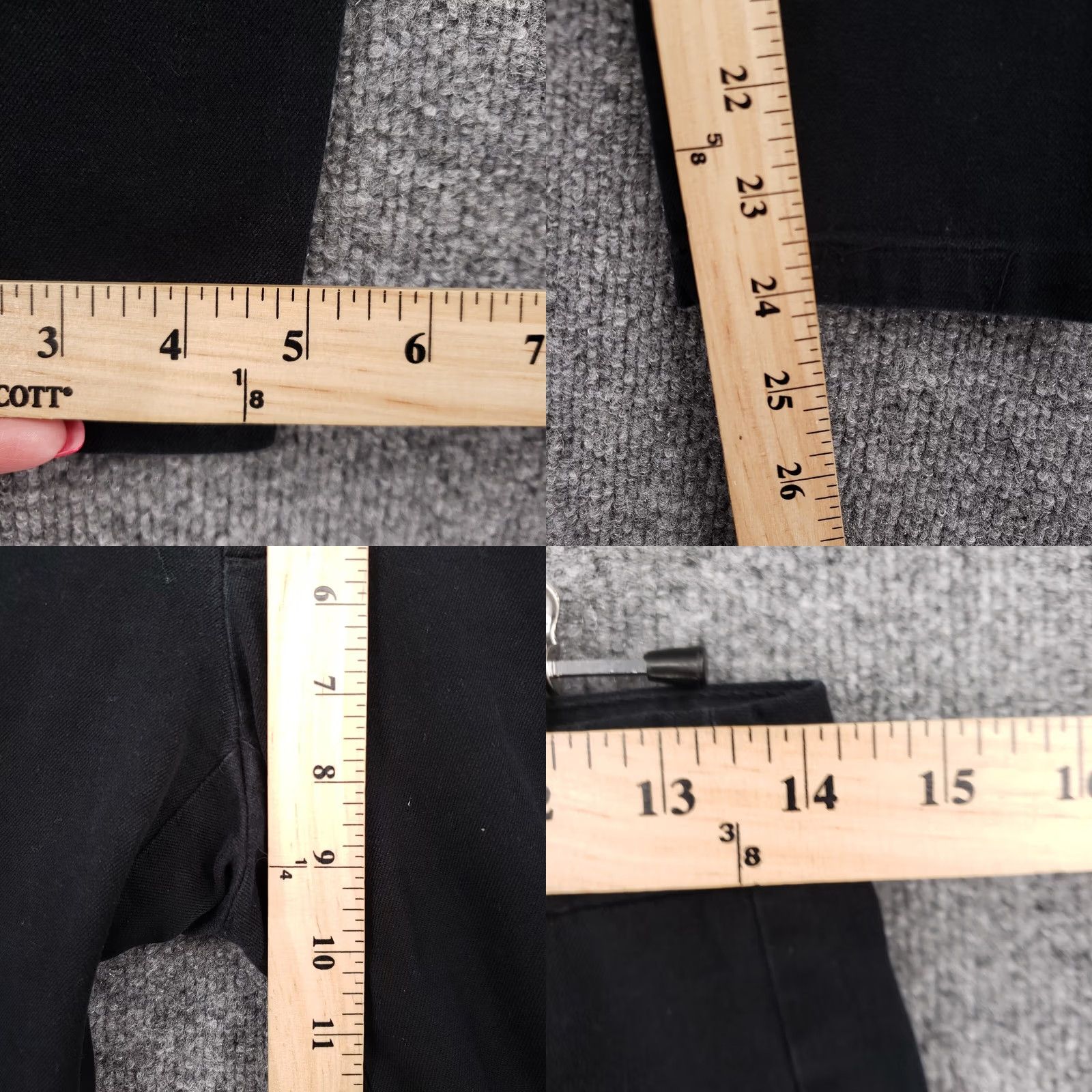 Gap Gap Pants Womens 0 Black Cropped Low Rise Ultra Skinny Zip Closure Flat Front Size 25" / US 0 / IT 36 - 8 Thumbnail