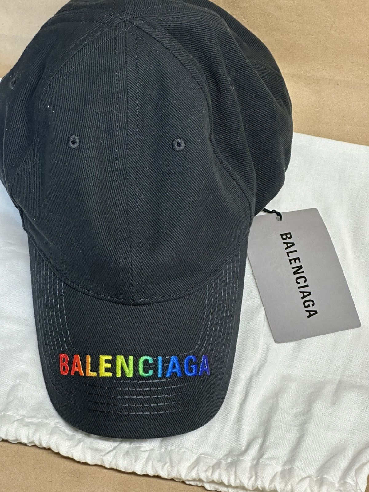 Balenciaga BALENCIAGA Rainbow Logo hat Size ONE SIZE - 1 Thumbnail
