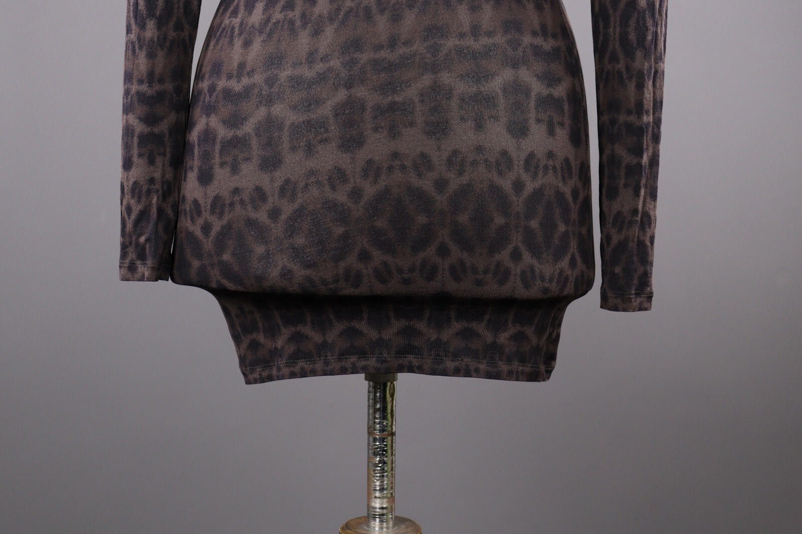 Designer Ladies Marc Cain Leopard Print Night T-Shirt Dress Size 1 Size M / US 6-8 / IT 42-44 - 8 Thumbnail