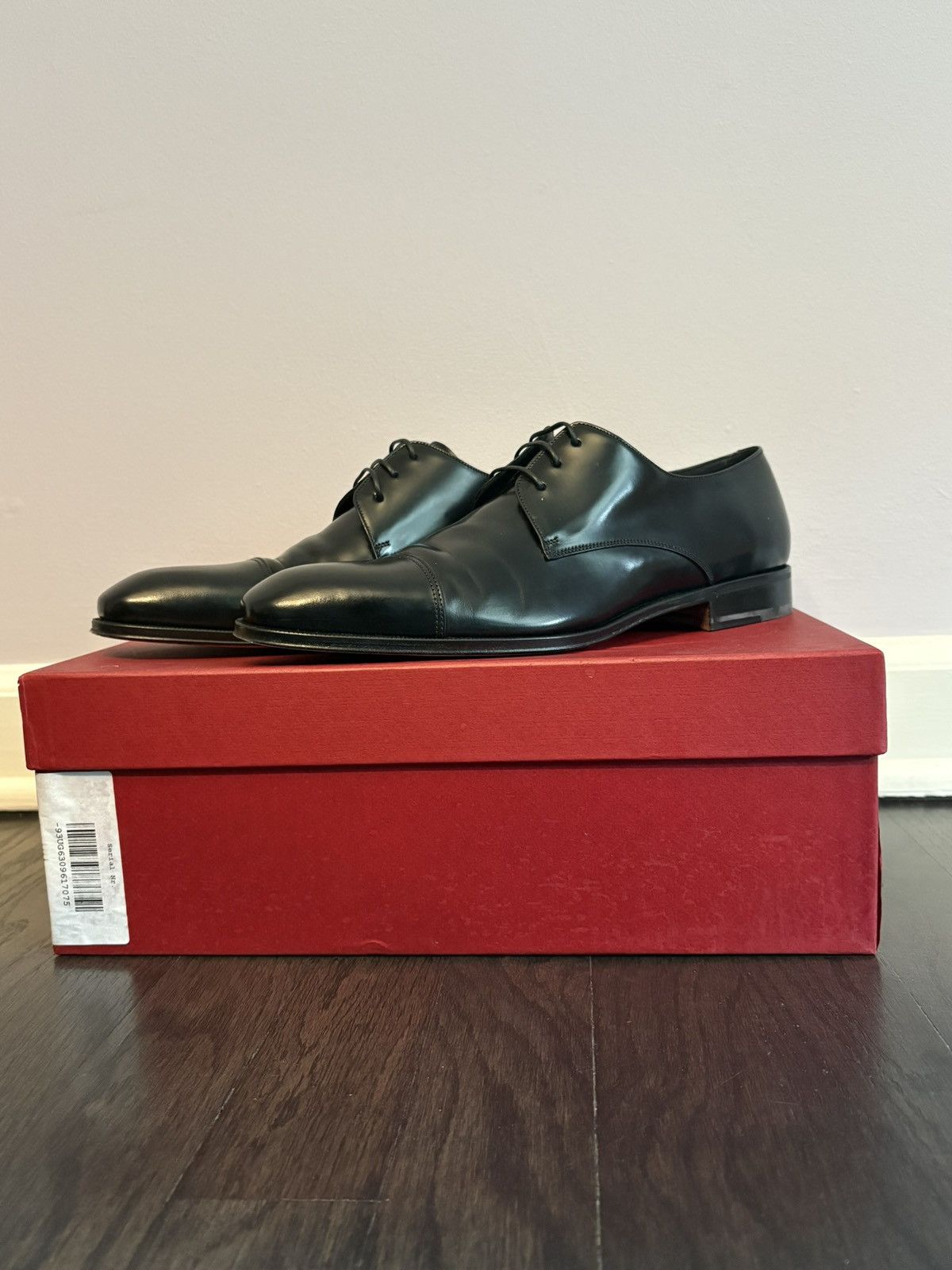 Salvatore Ferragamo Salvatore Ferragamo "Faraone" Leather Cap Toe Oxfords Size US 7.5 / EU 40-41 - 1 Thumbnail