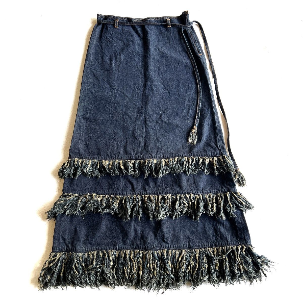 Archival Clothing Ozone Community denim skirt | Grailed