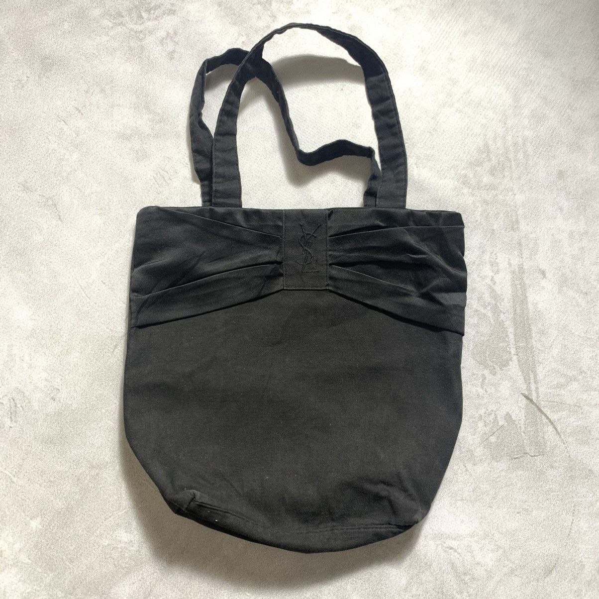 Yves Saint Laurent Yves Saint Laurent Parfums Black Canvas Totebag Size ONE SIZE - 1 Thumbnail