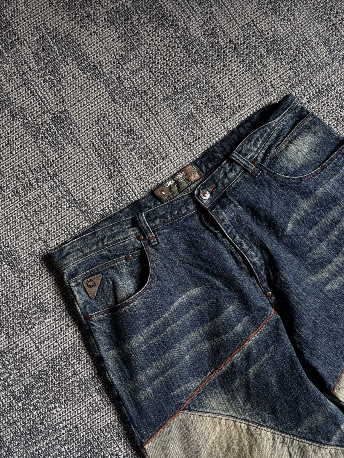 Akademiks Vintage Akademiks Reconstructed Patchwork Denim Y2K Fit Size US 38 / EU 54 - 8 Thumbnail