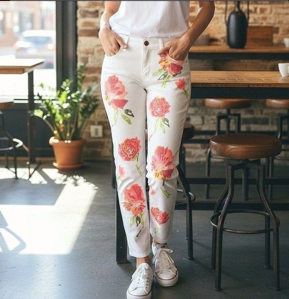 MOTHER MOTHER The Looker Cropped Skinny Jeans – Wallflowers Sz 27 Size 27" / US 4 / IT 40 - 3 Thumbnail