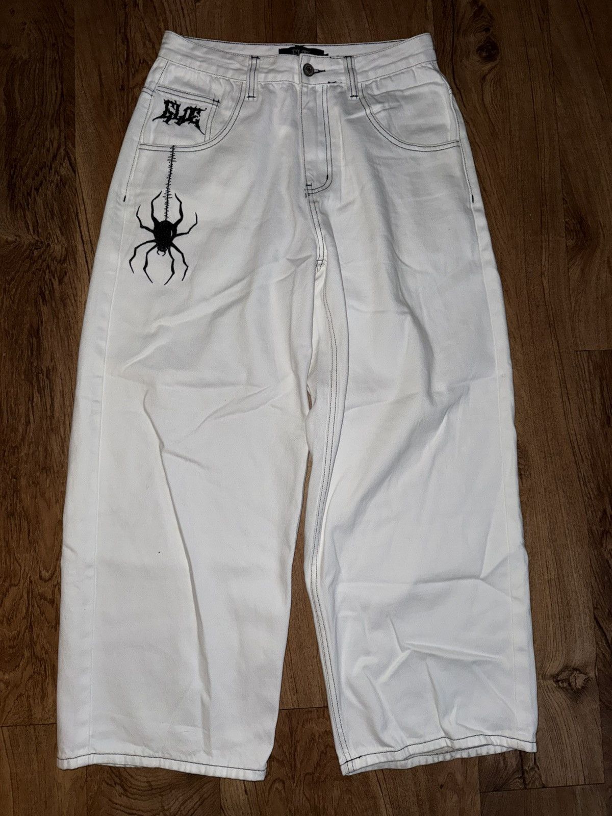 Other GLOE.US Wide Leg “spider” Jeans (size S=30w) Size US 30 / EU 46 - 1 Thumbnail
