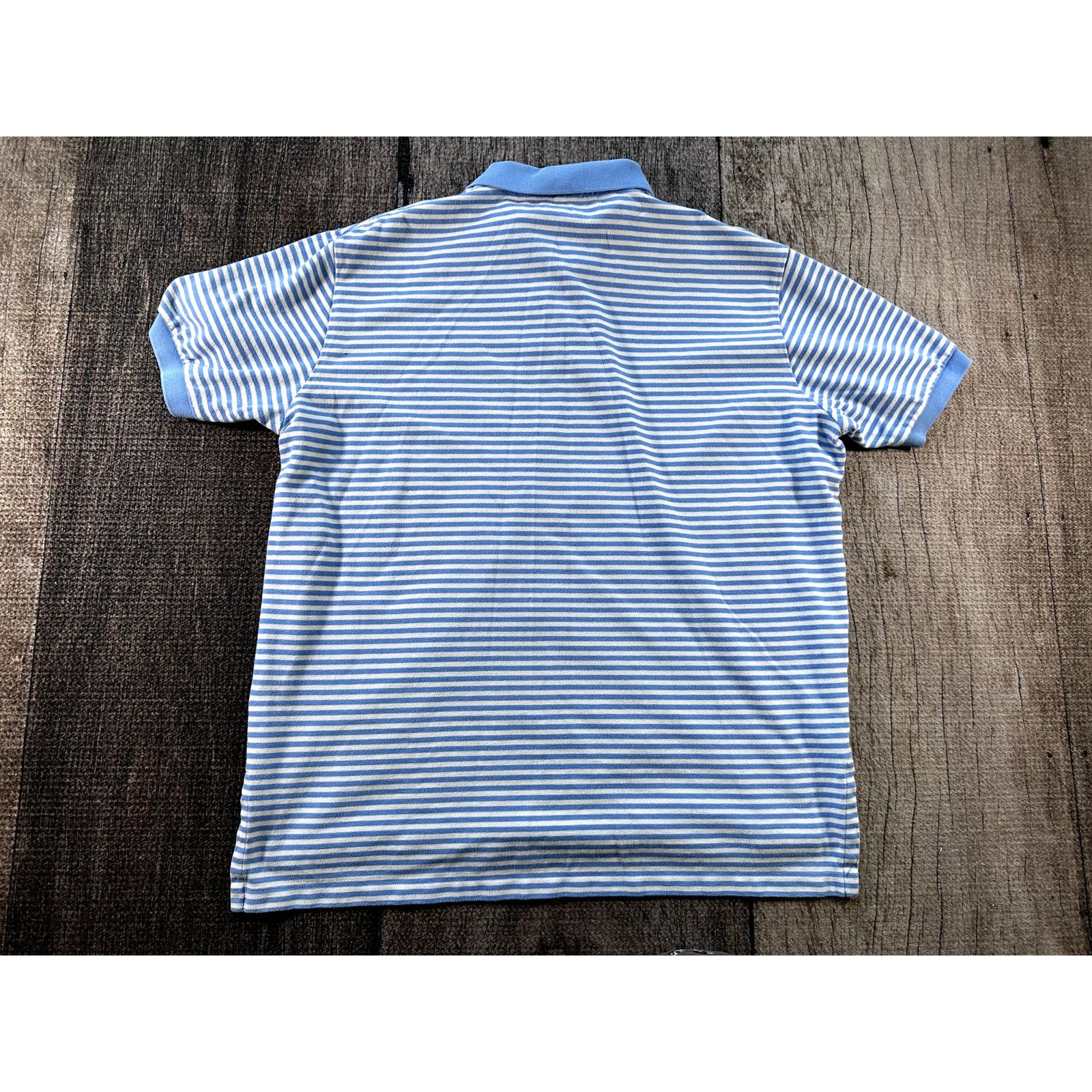 Polo Ralph Lauren Polo Ralph Lauren Blue Wht Striped Classic Fit Polo Shirt XL Size US XL / EU 56 / 4 - 6 Thumbnail